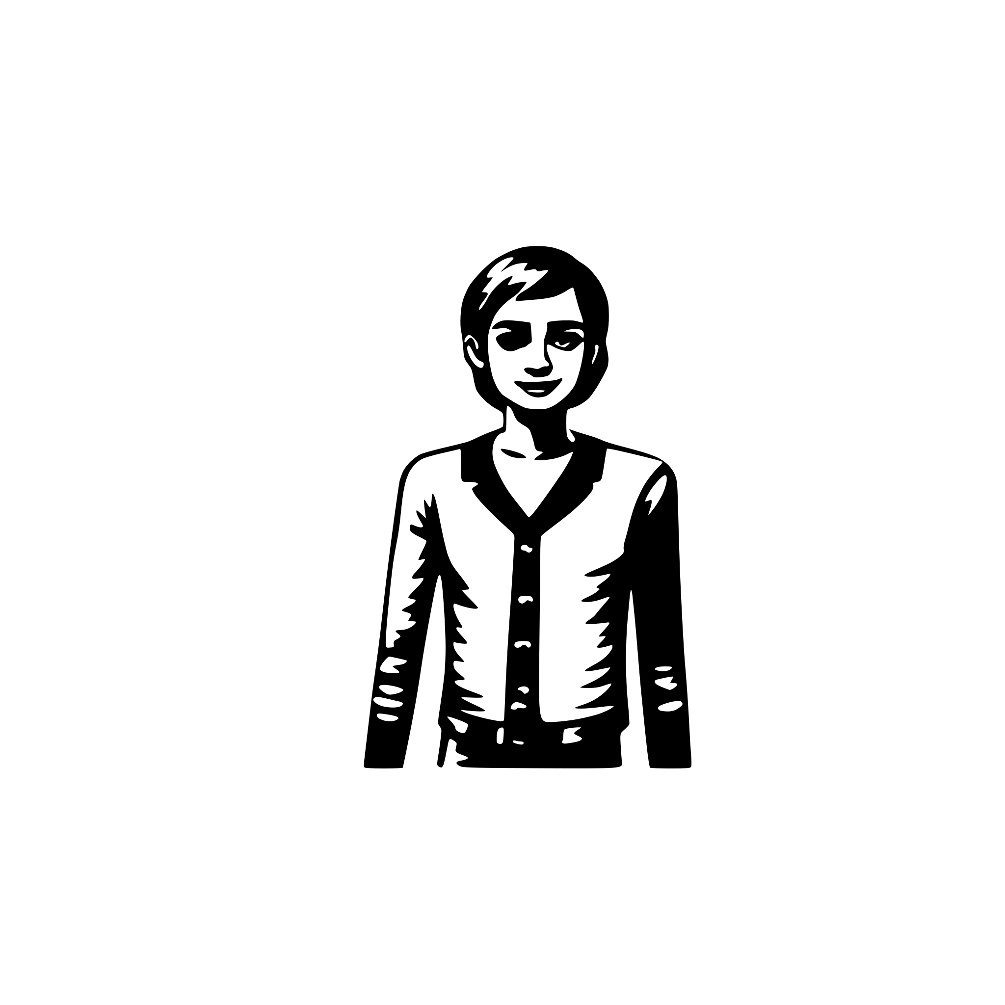 AI-generated SVG of a a person with 'mood swing'