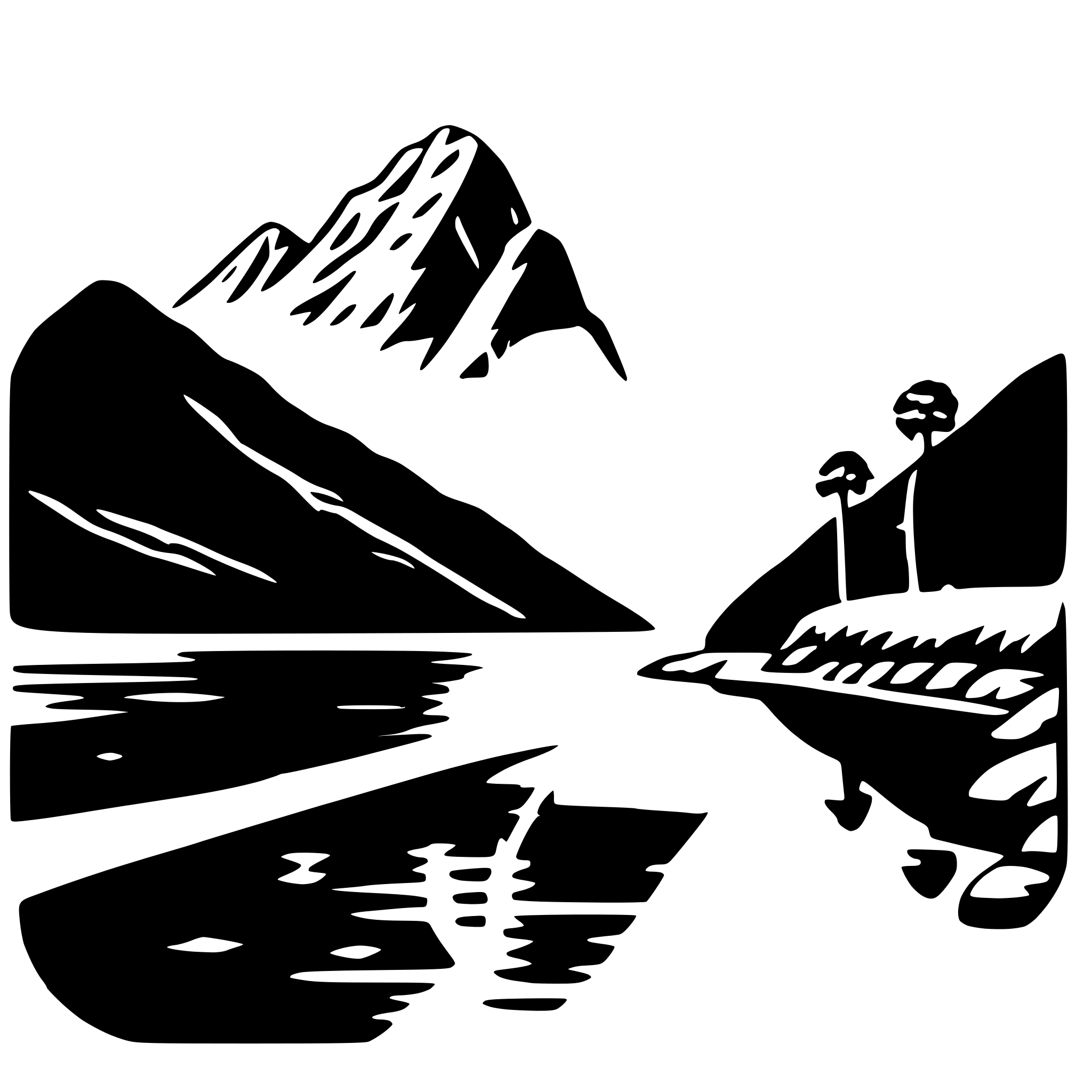 AI-generated SVG of a milford sound