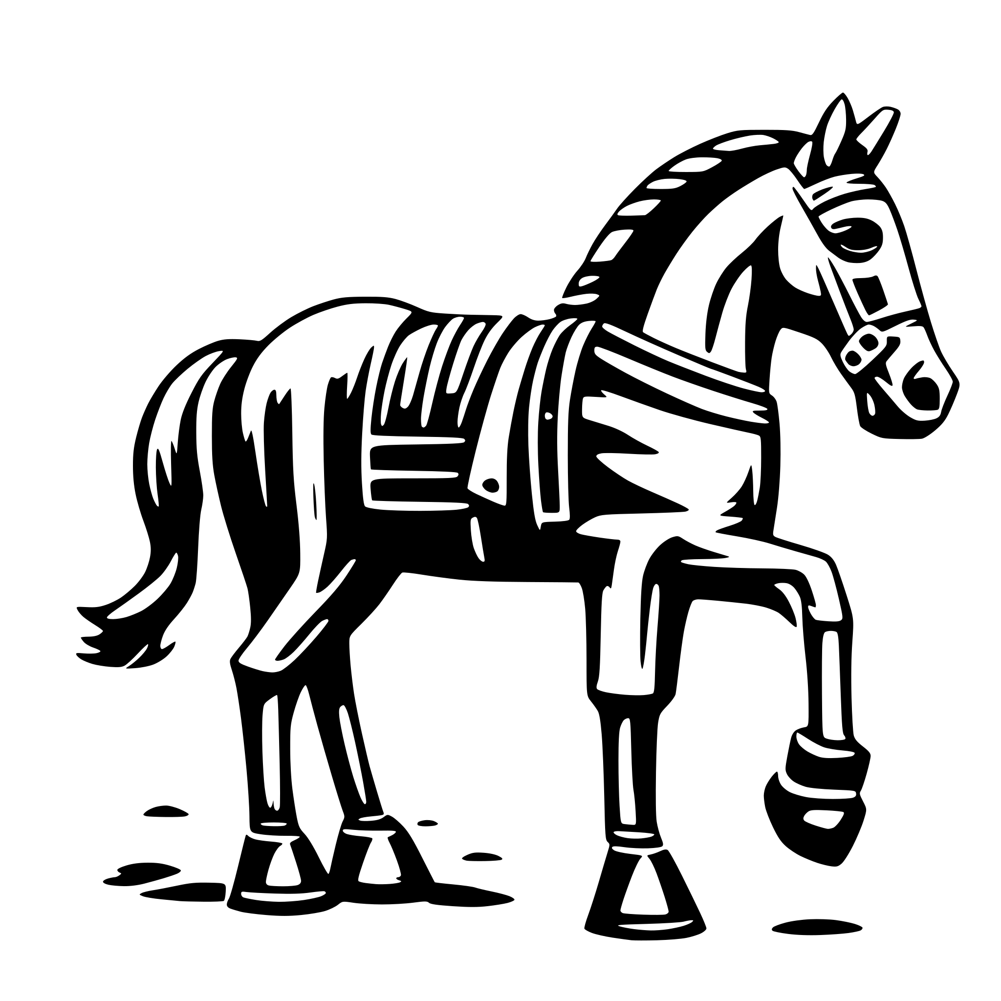 AI-generated SVG of 'trojan horse as an icon'