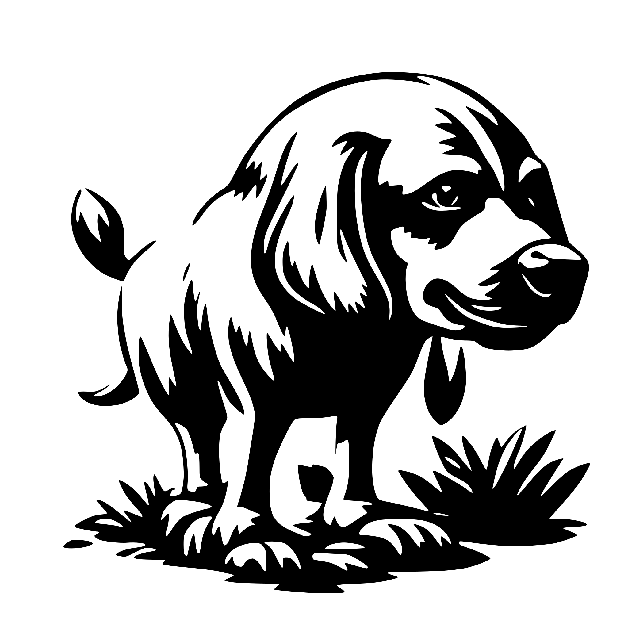 AI-generated SVG of 'самурай'