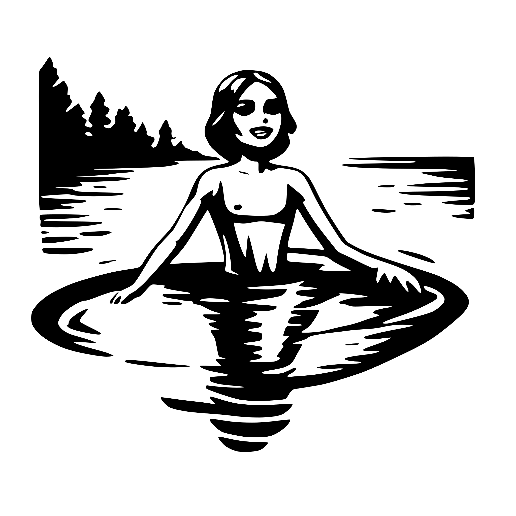 AI-generated SVG of 'swiming'