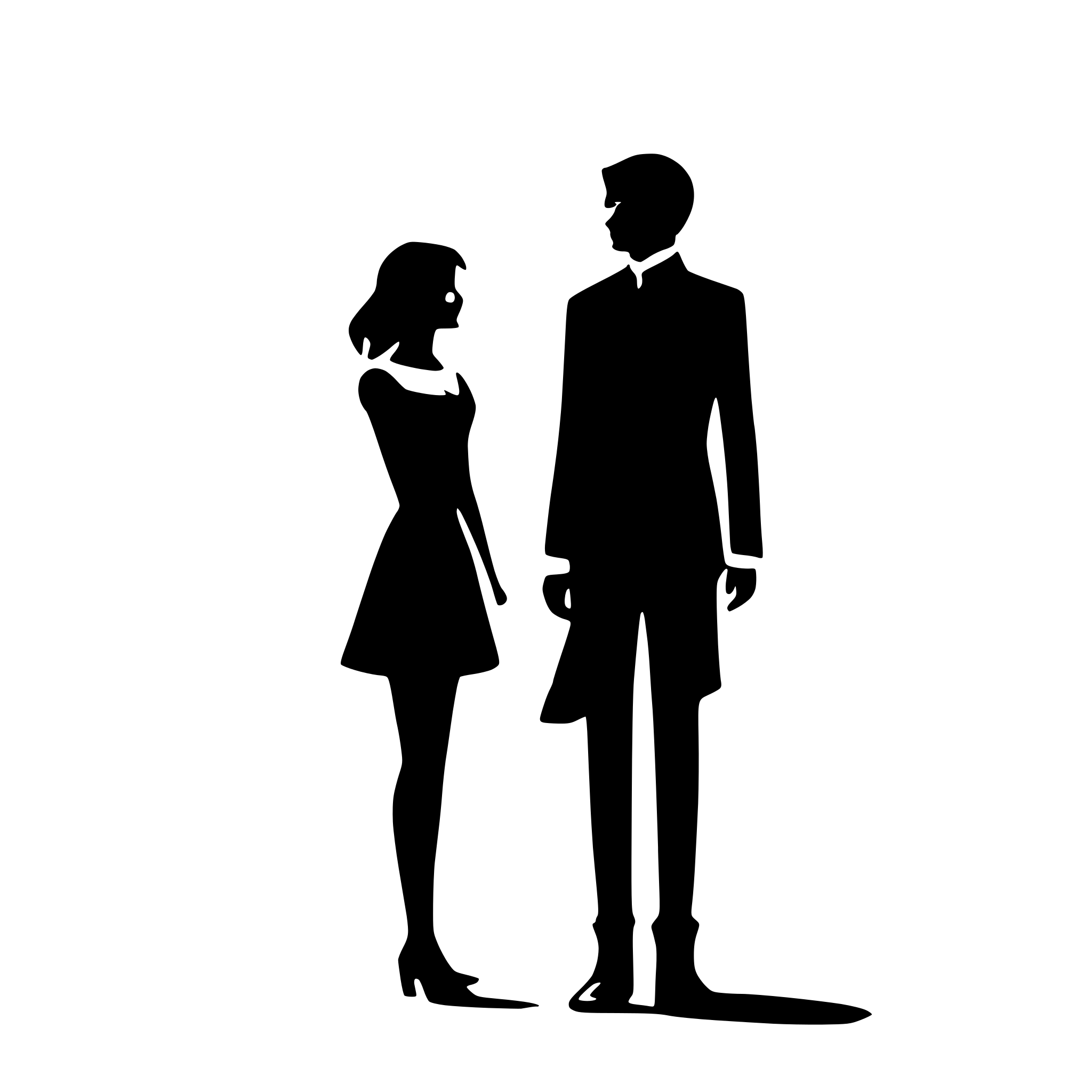 AI-generated SVG of a couple's silhouette