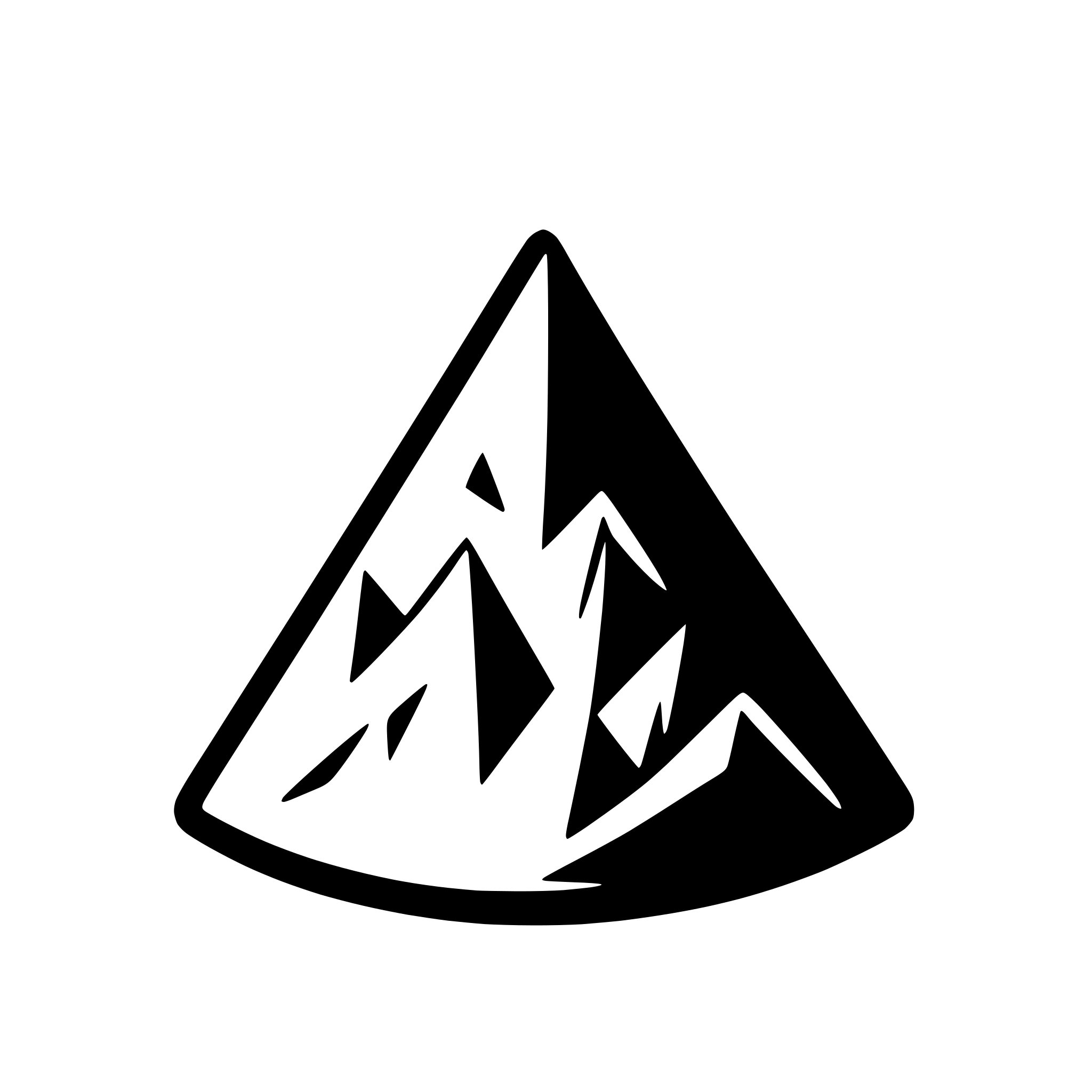 AI-generated SVG of 'abstract mountain with triangular peaks'