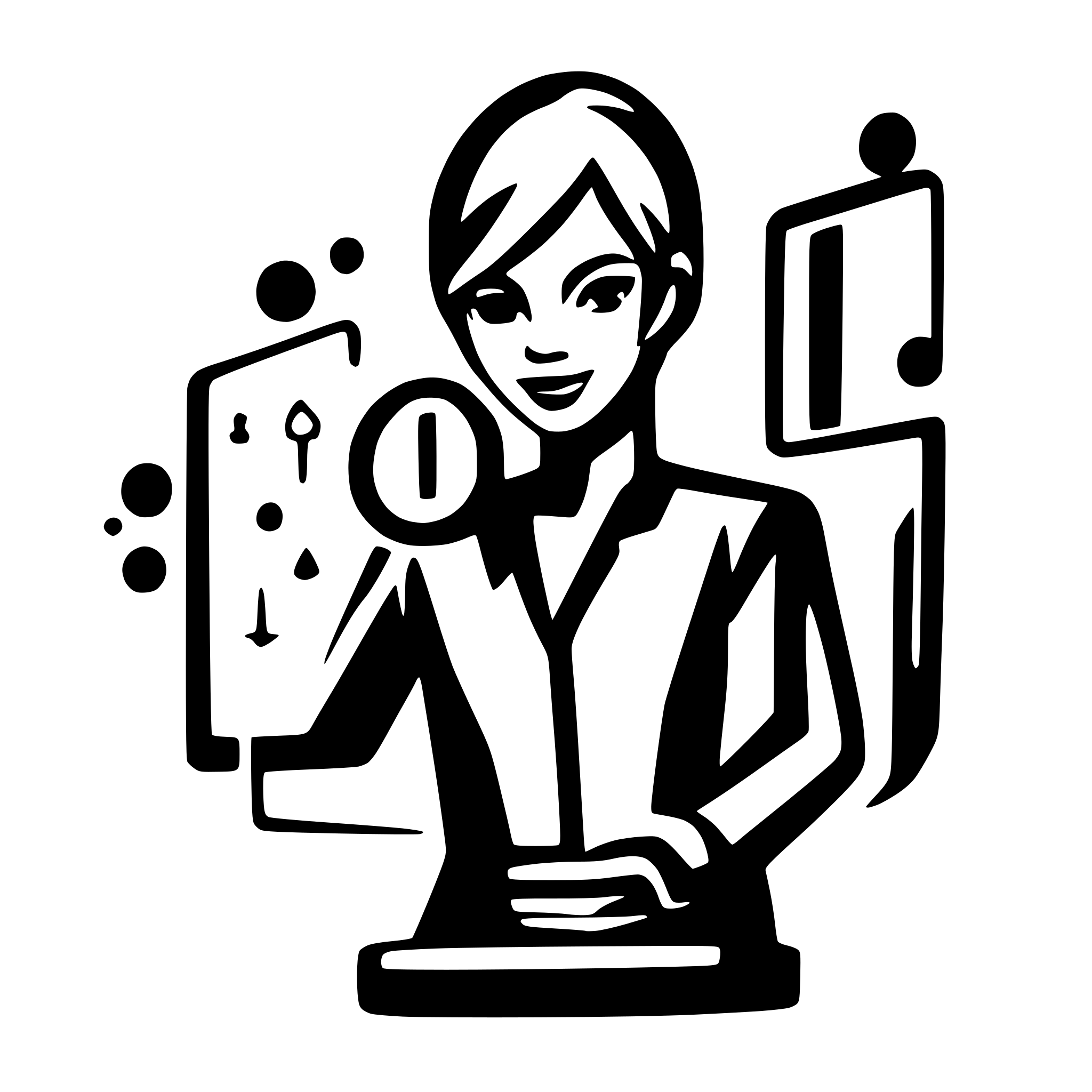 AI-generated SVG of a Create a modern minimalist logo with the initials MD with people collaborating and a computer server