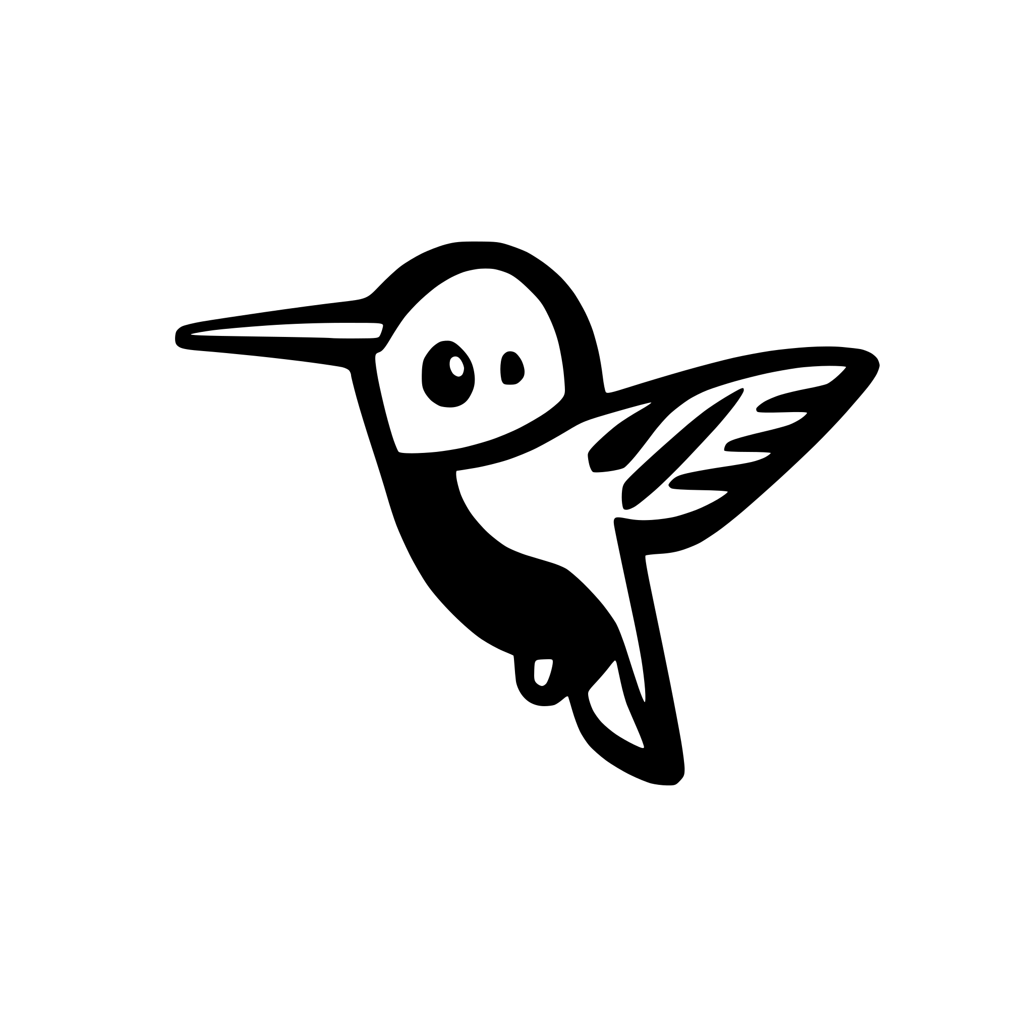 AI-generated SVG of 'hummingbird'