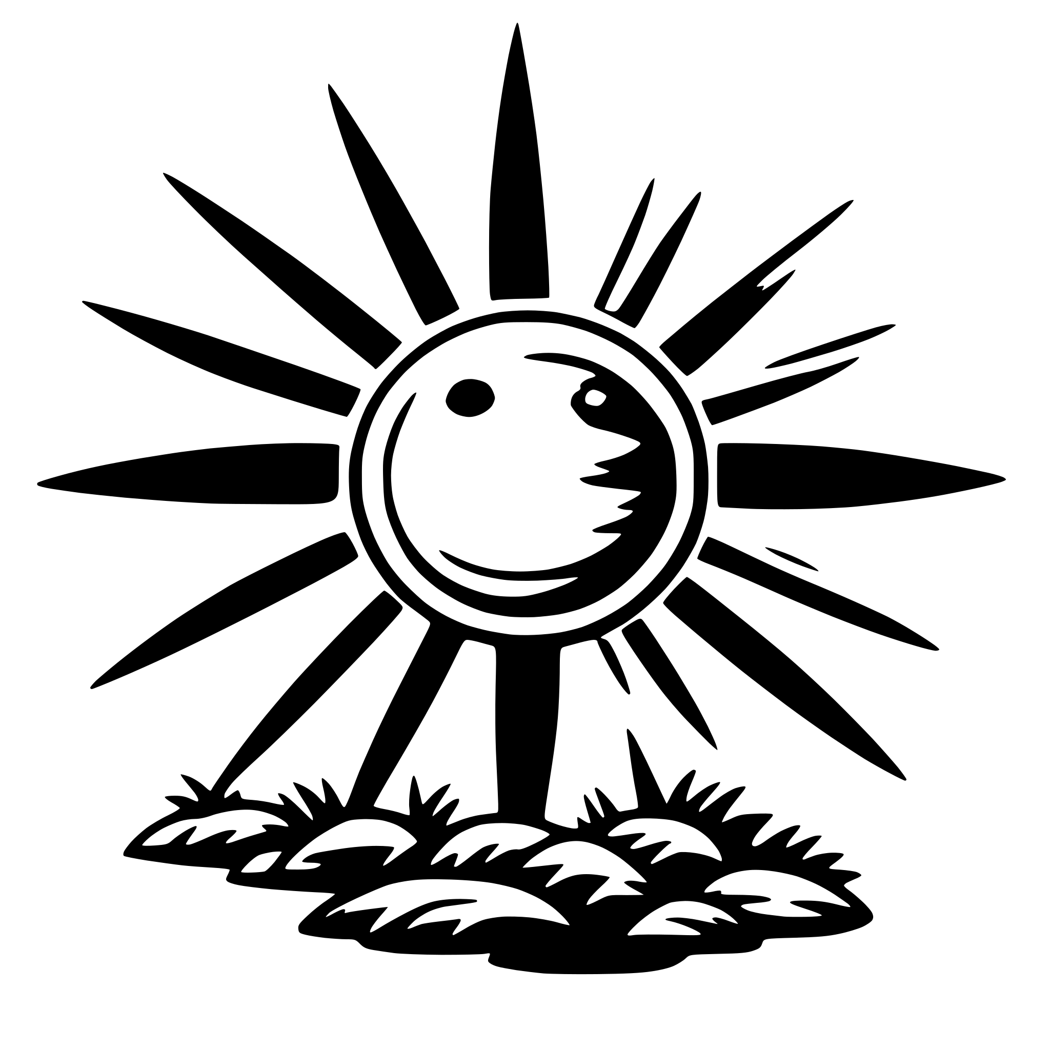 AI-generated SVG of a sun