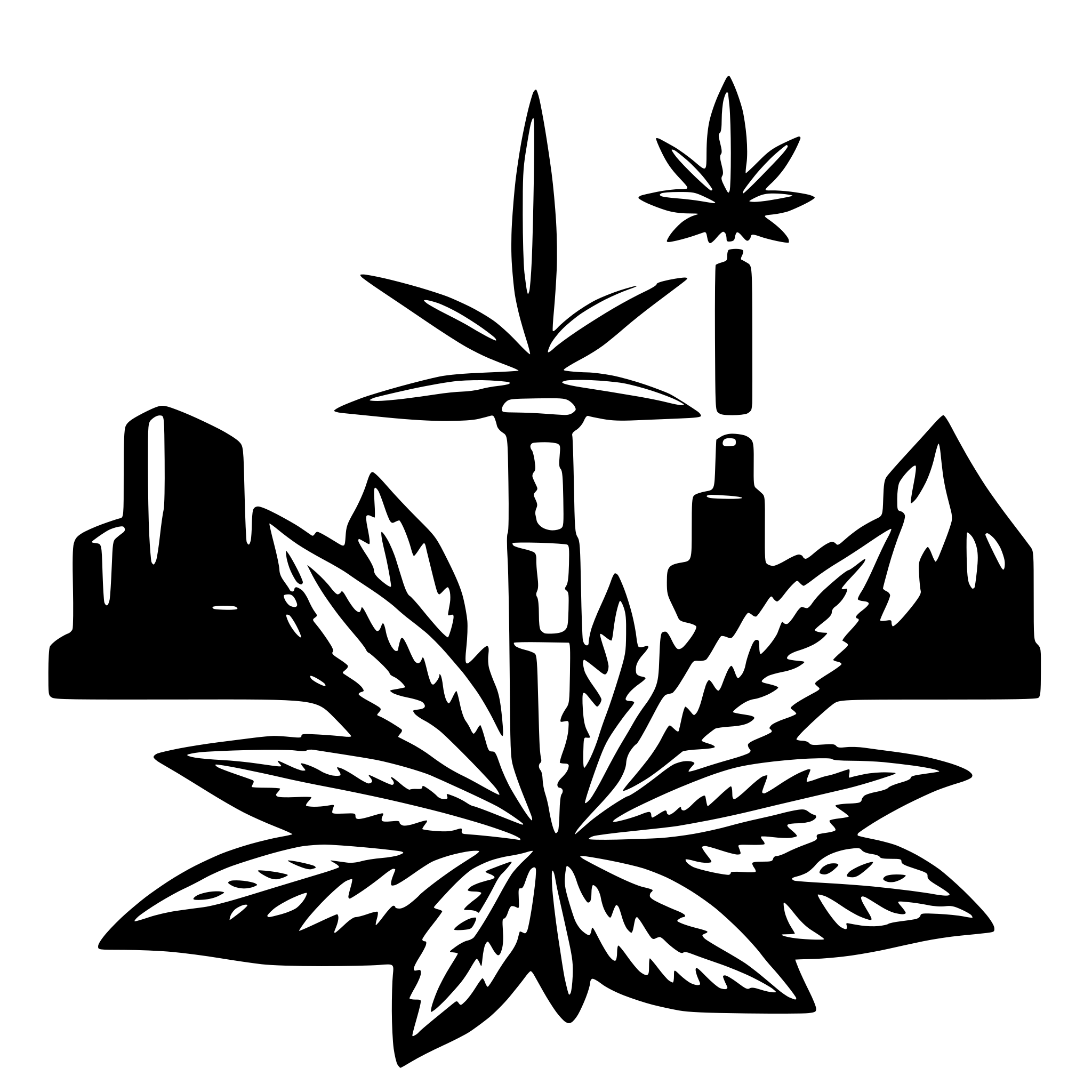 AI-generated SVG of a Cannabis Anchor medical
