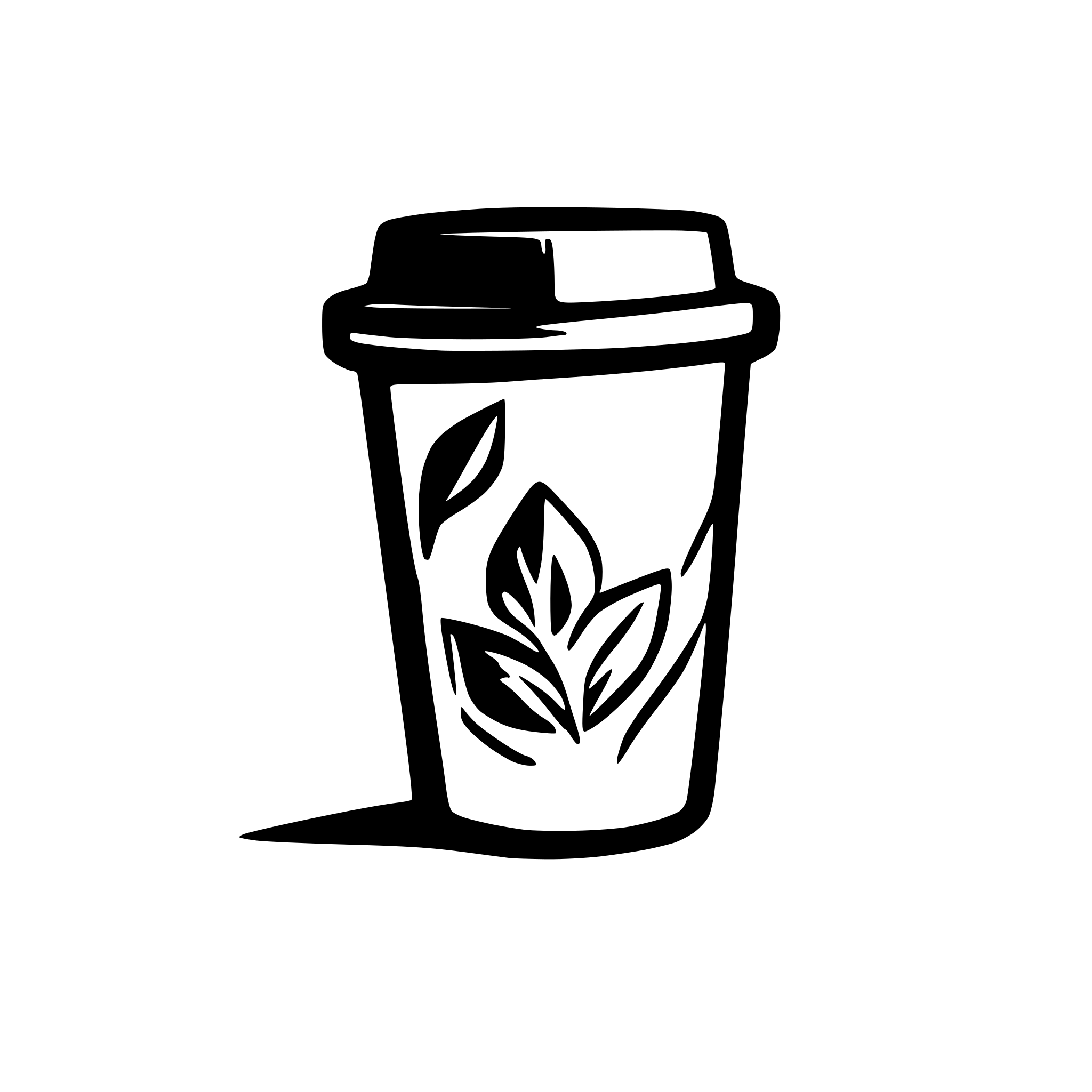 AI-generated SVG of a plain perfect polypaper coffee cup