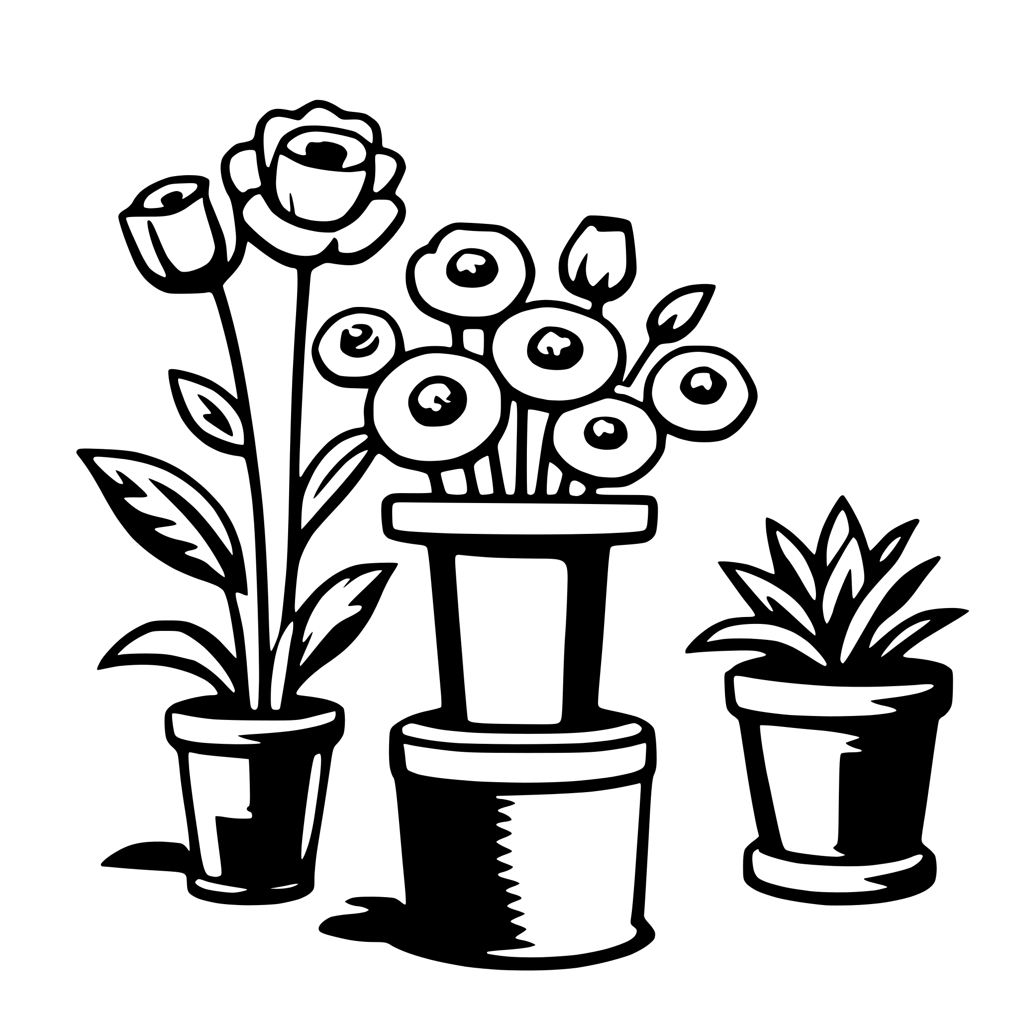 AI-generated SVG of a florist