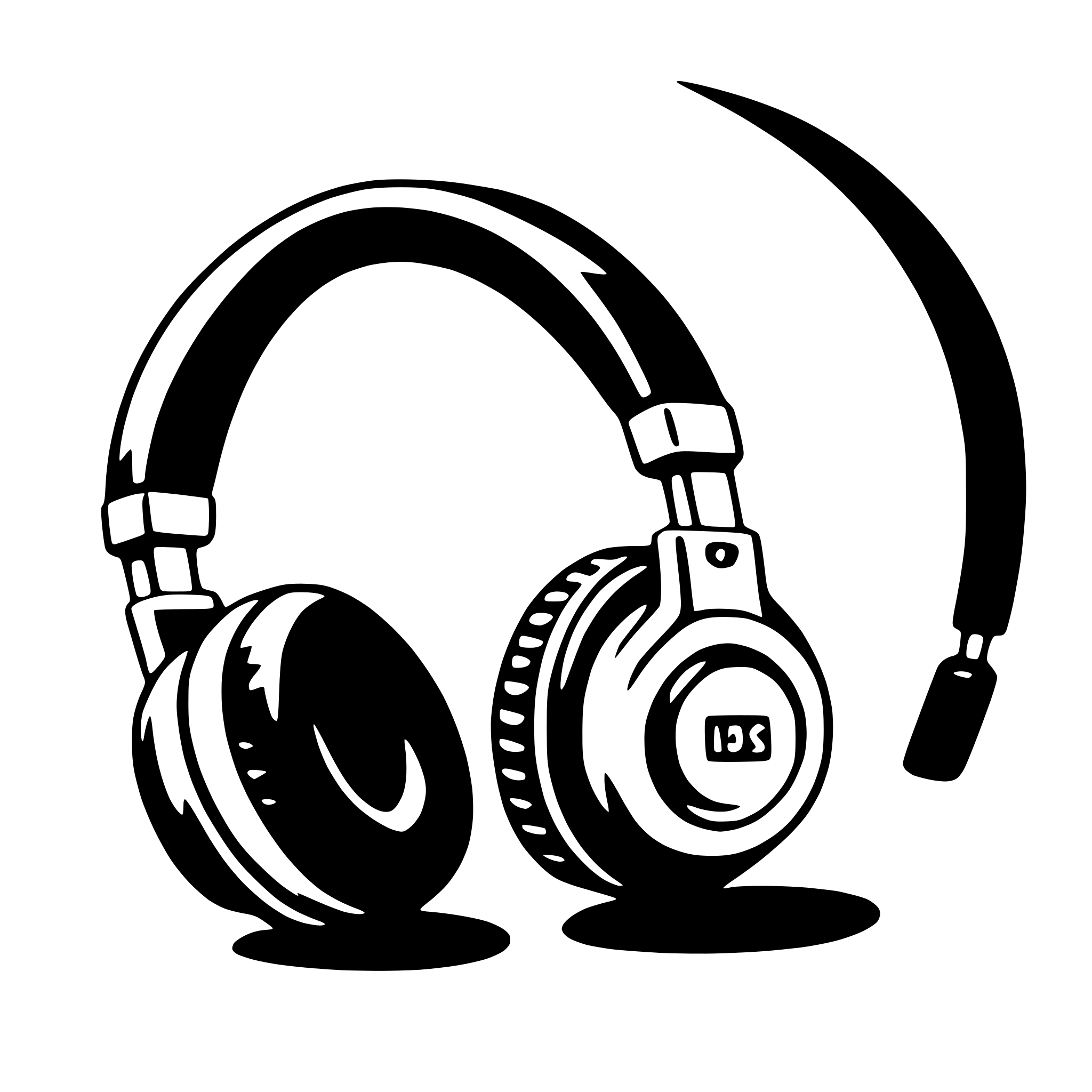 AI-generated SVG of a headphones