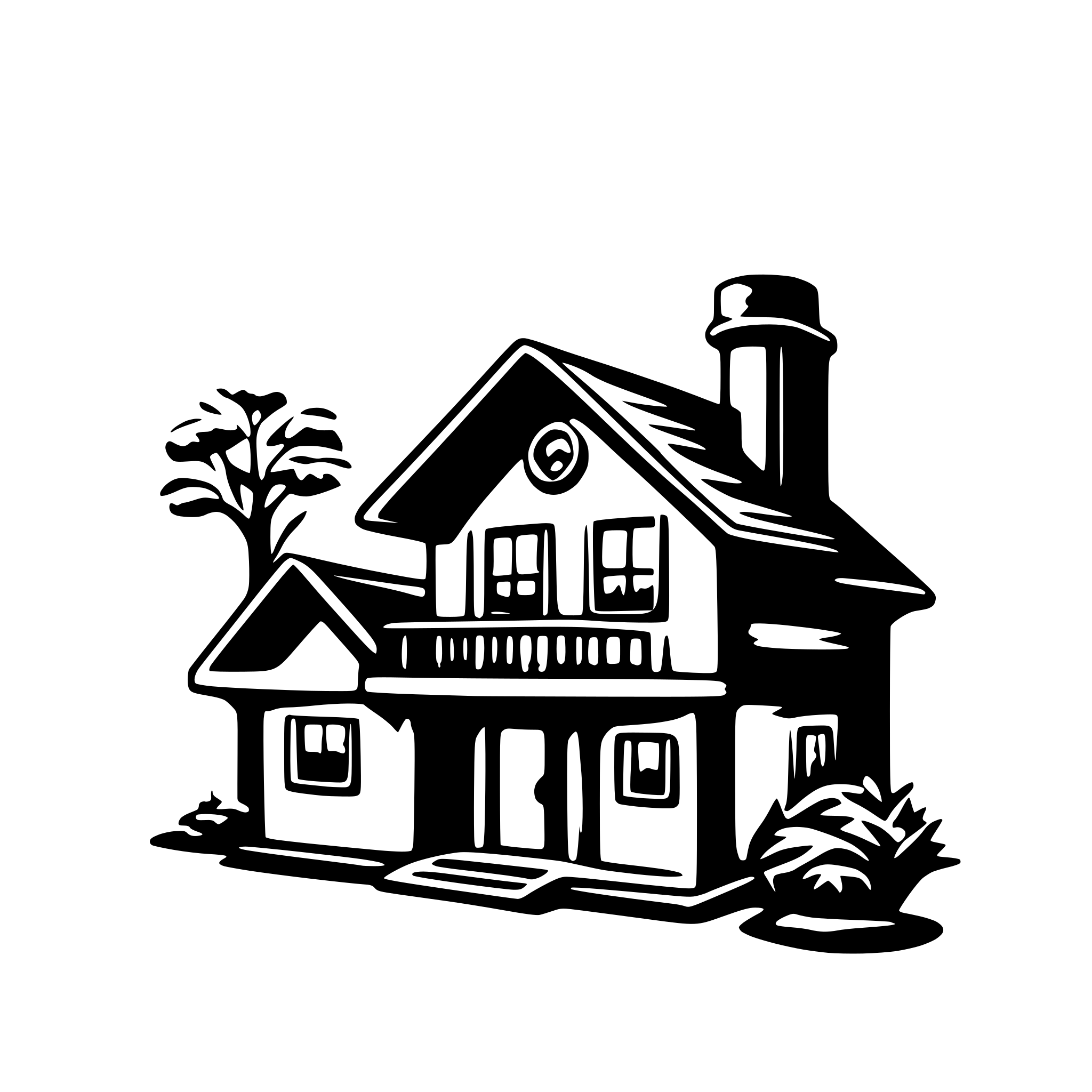 AI-generated SVG of 'smart home system'