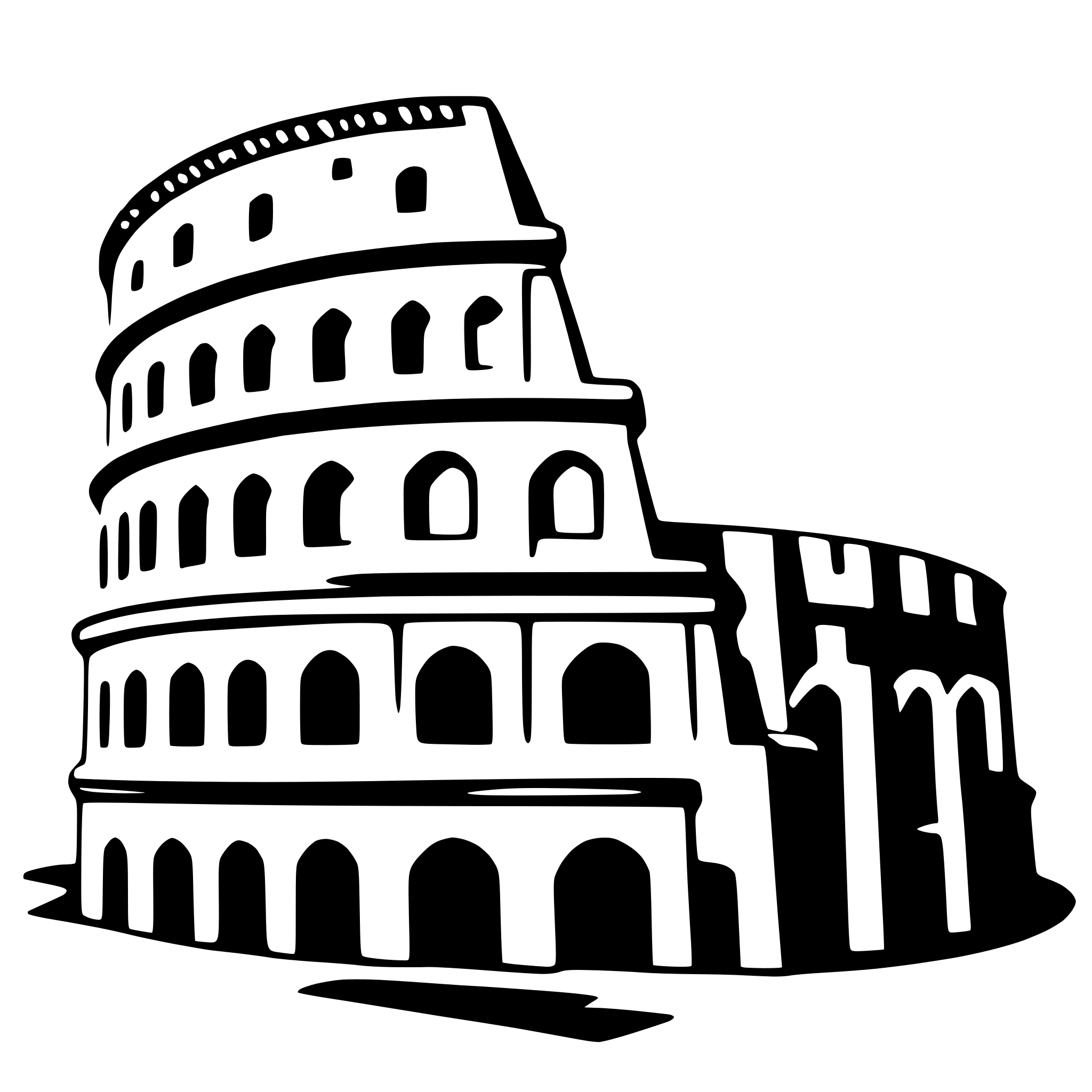 AI-generated SVG of 'colosseum'
