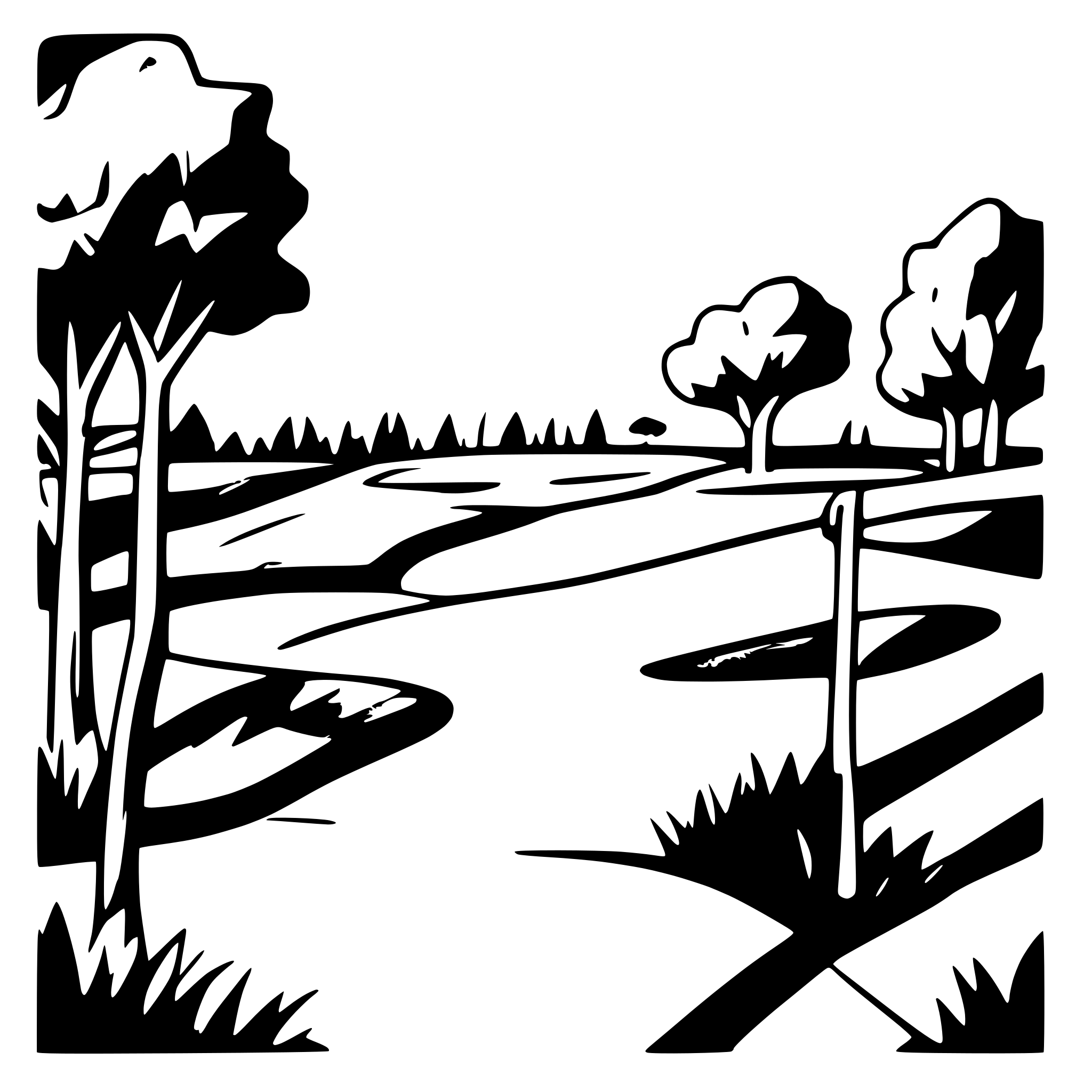 AI-generated SVG of 'links golf course'