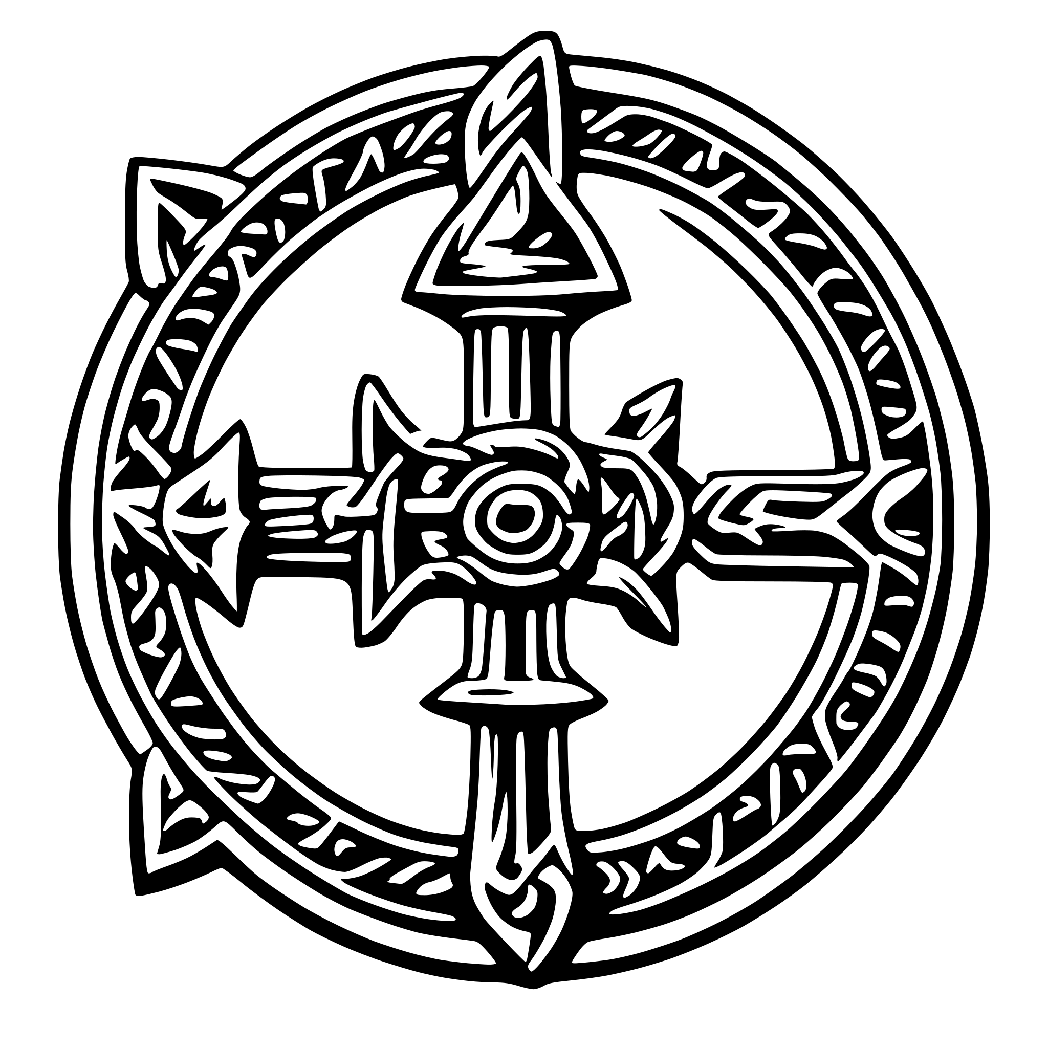 AI-generated SVG of 'viking symbols'