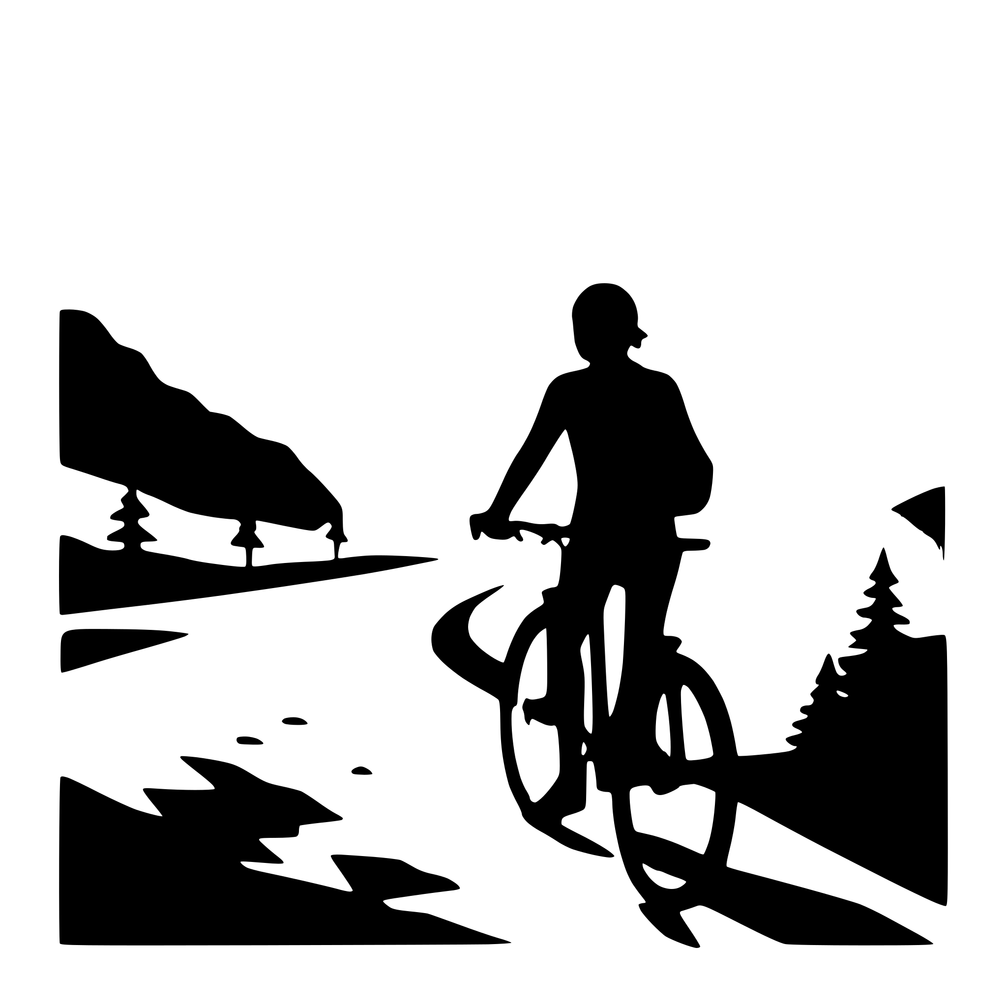 AI-generated SVG of a bicycle rider on mountain trail