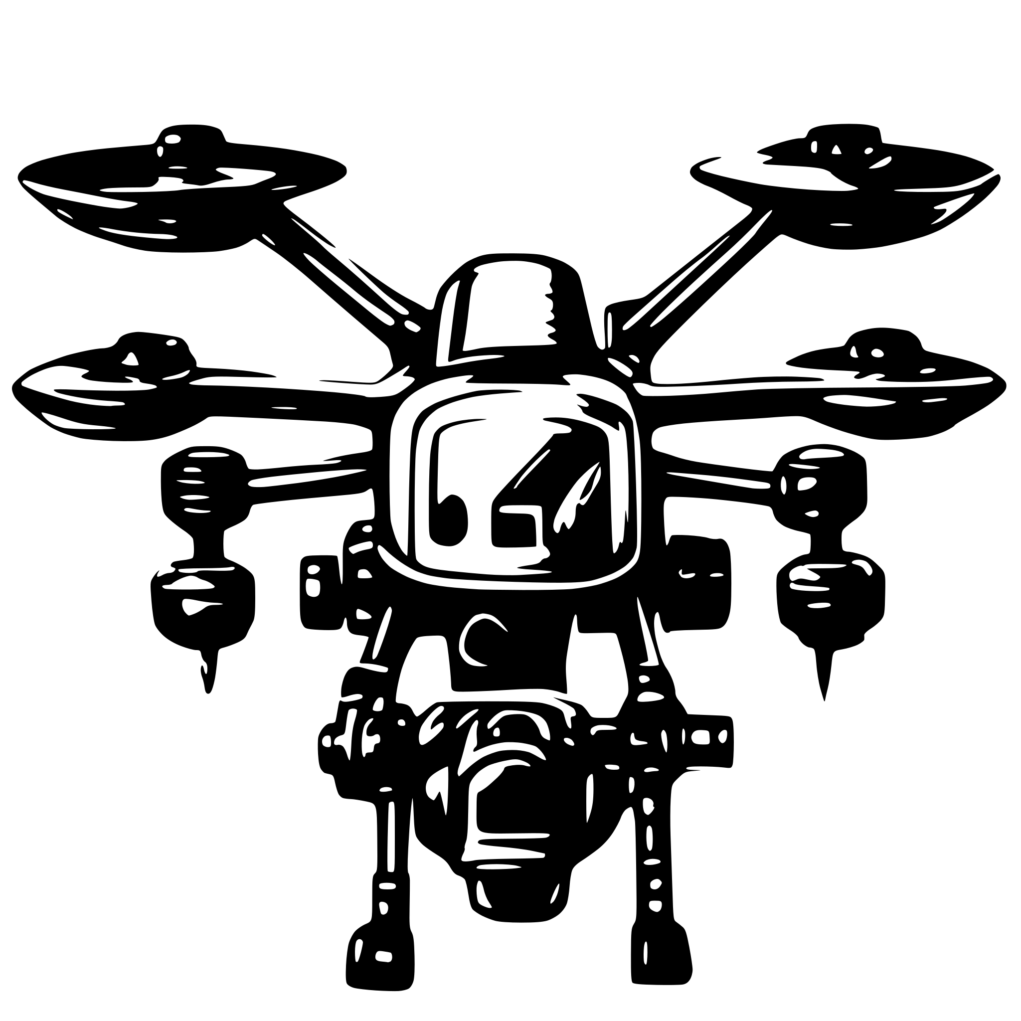 AI-generated SVG of a drone