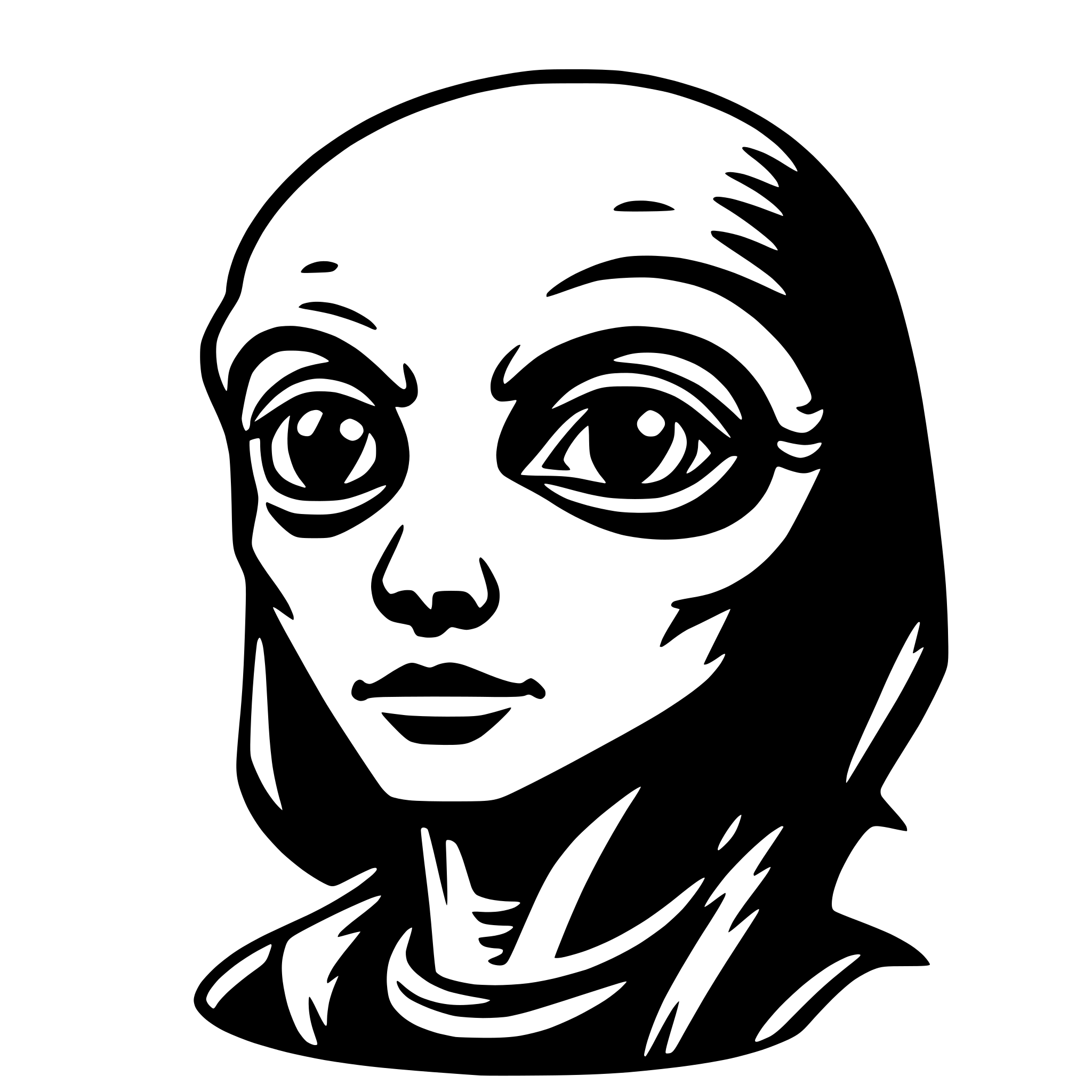 AI-generated SVG of 'alien'