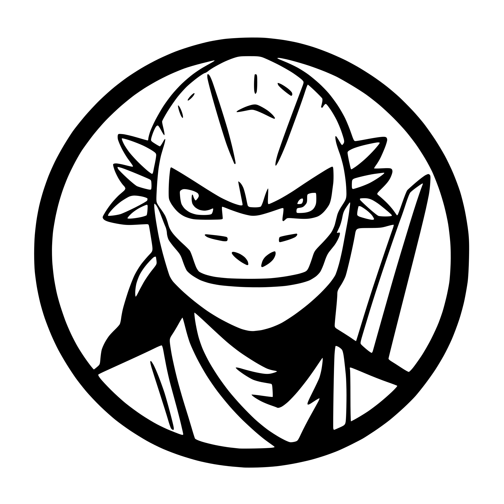AI-generated SVG of a evil lizardman warrior head detailed, medieval, facing front icon, in circle