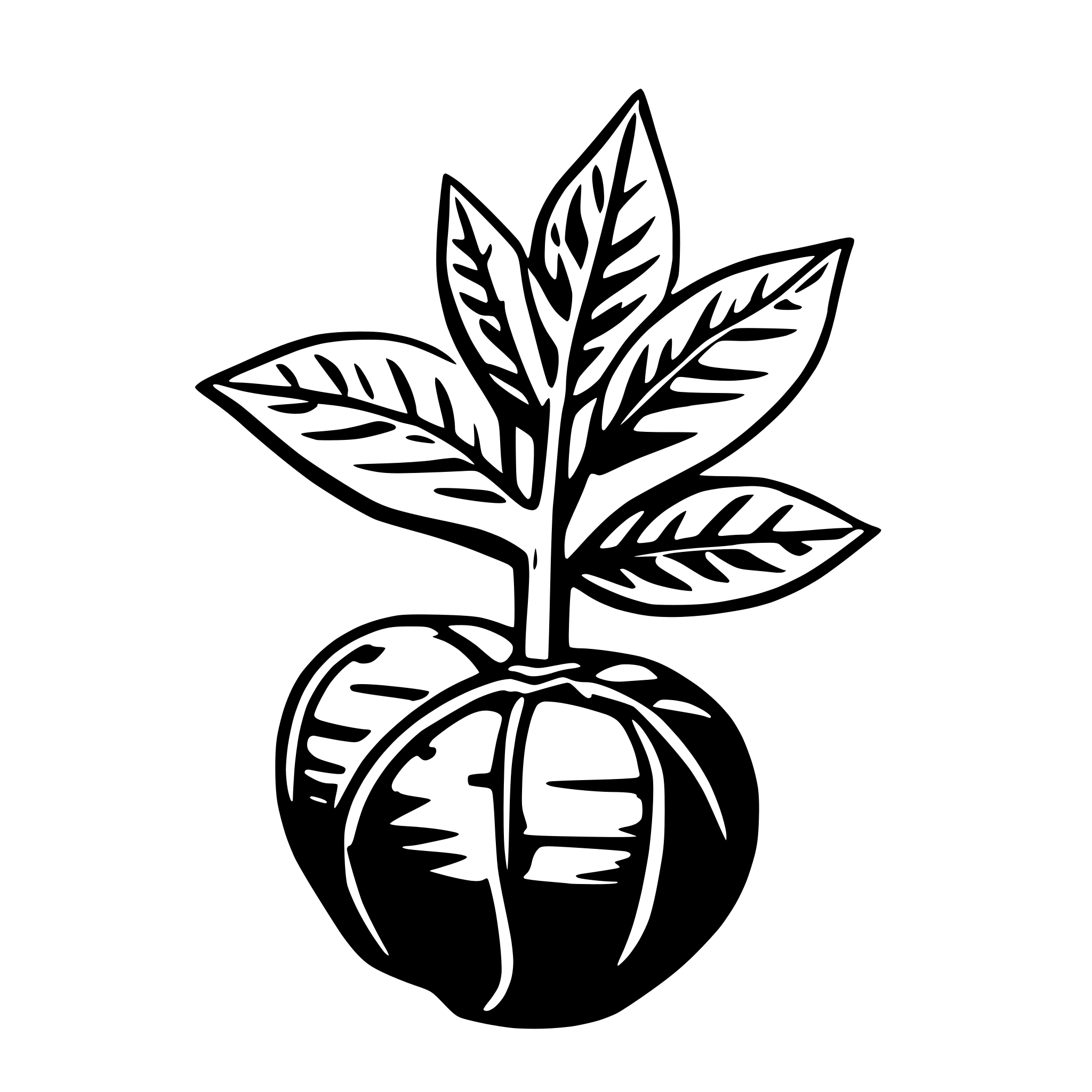 AI-generated SVG of 'Chestnut with thorns'