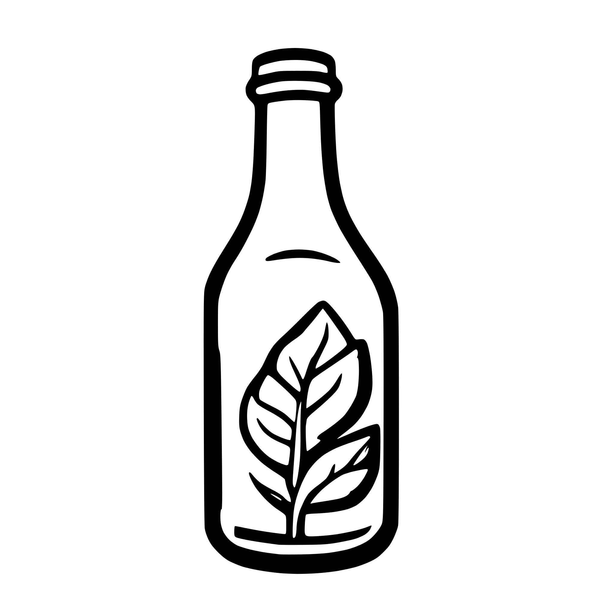 AI-generated SVG of 'simple icon bottle'