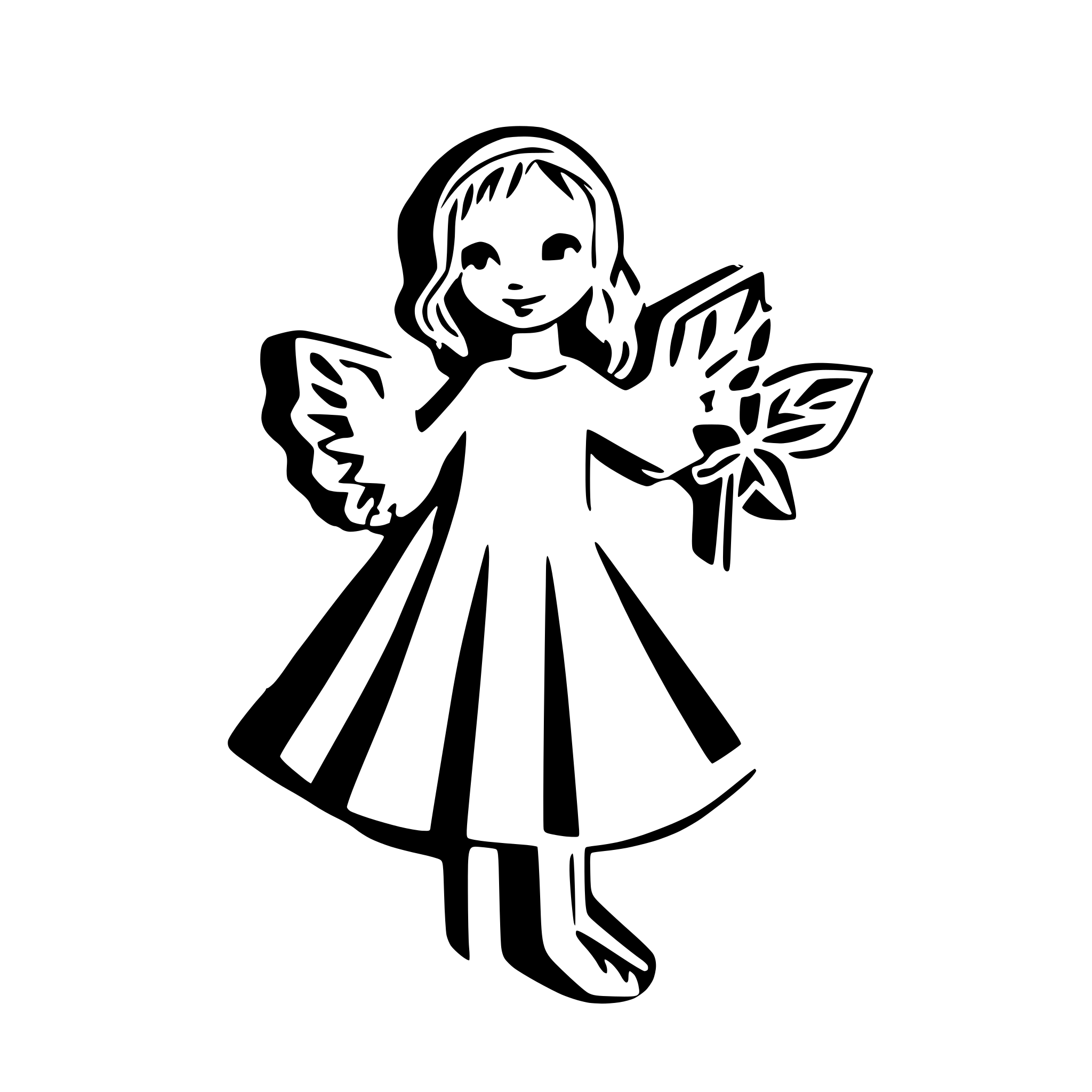 AI-generated SVG of 'christmas angel'