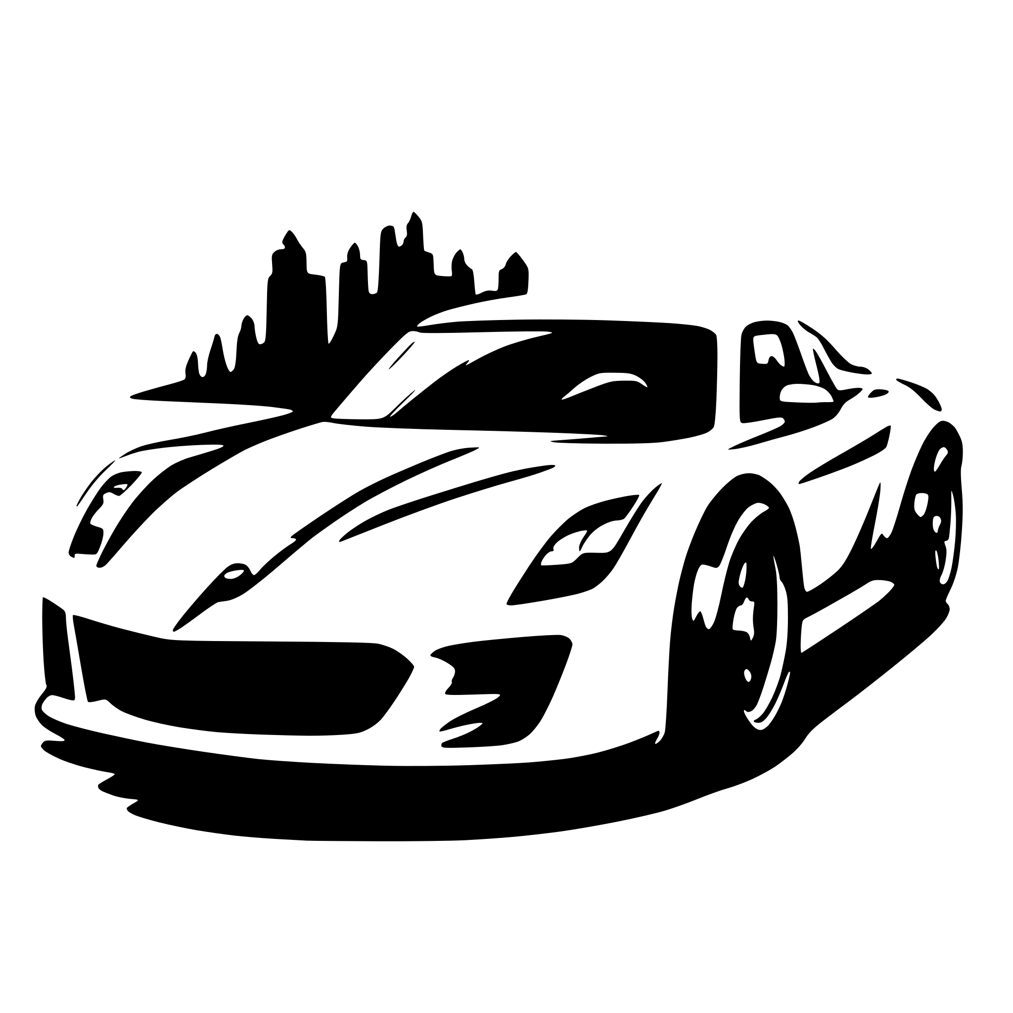 AI-generated SVG of a A futuristic sports car