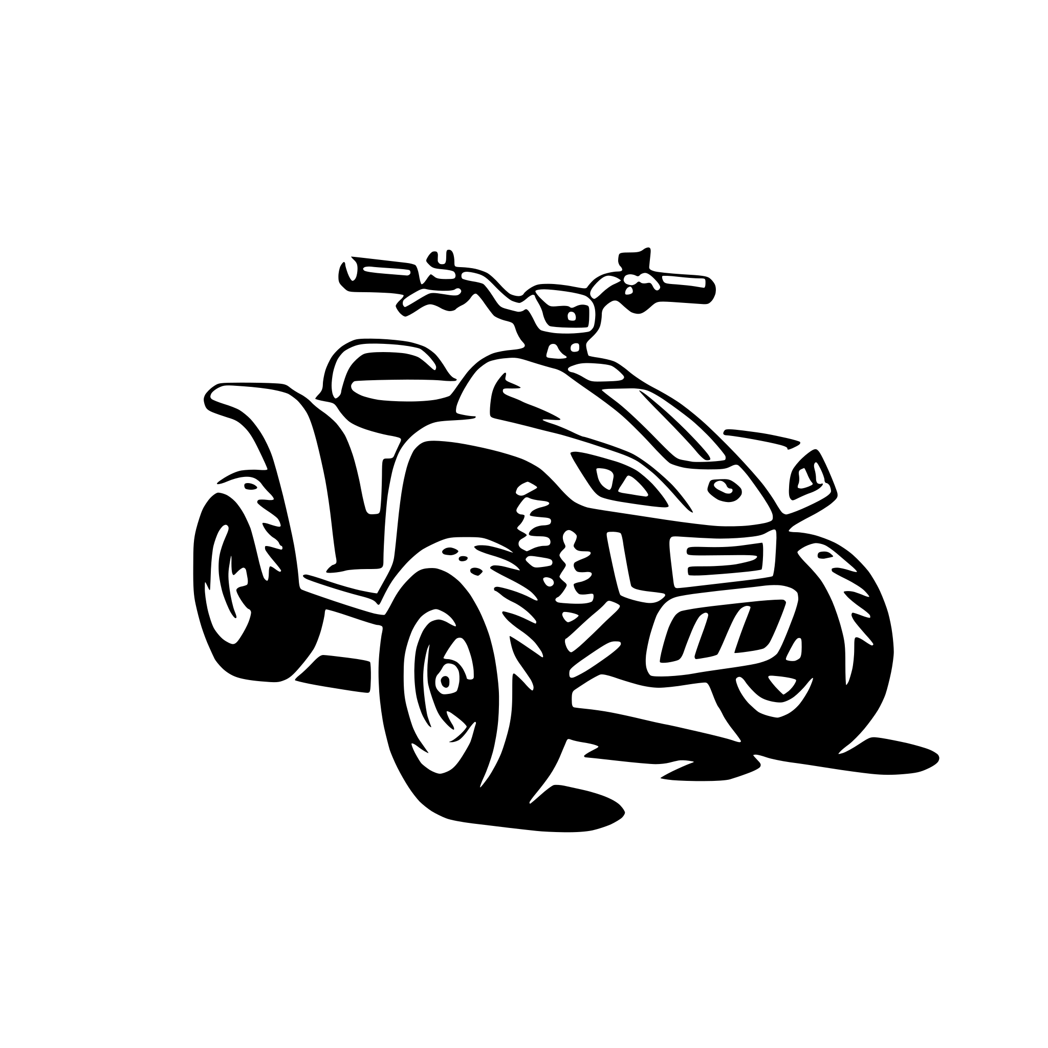 AI-generated SVG of 'quad bike'