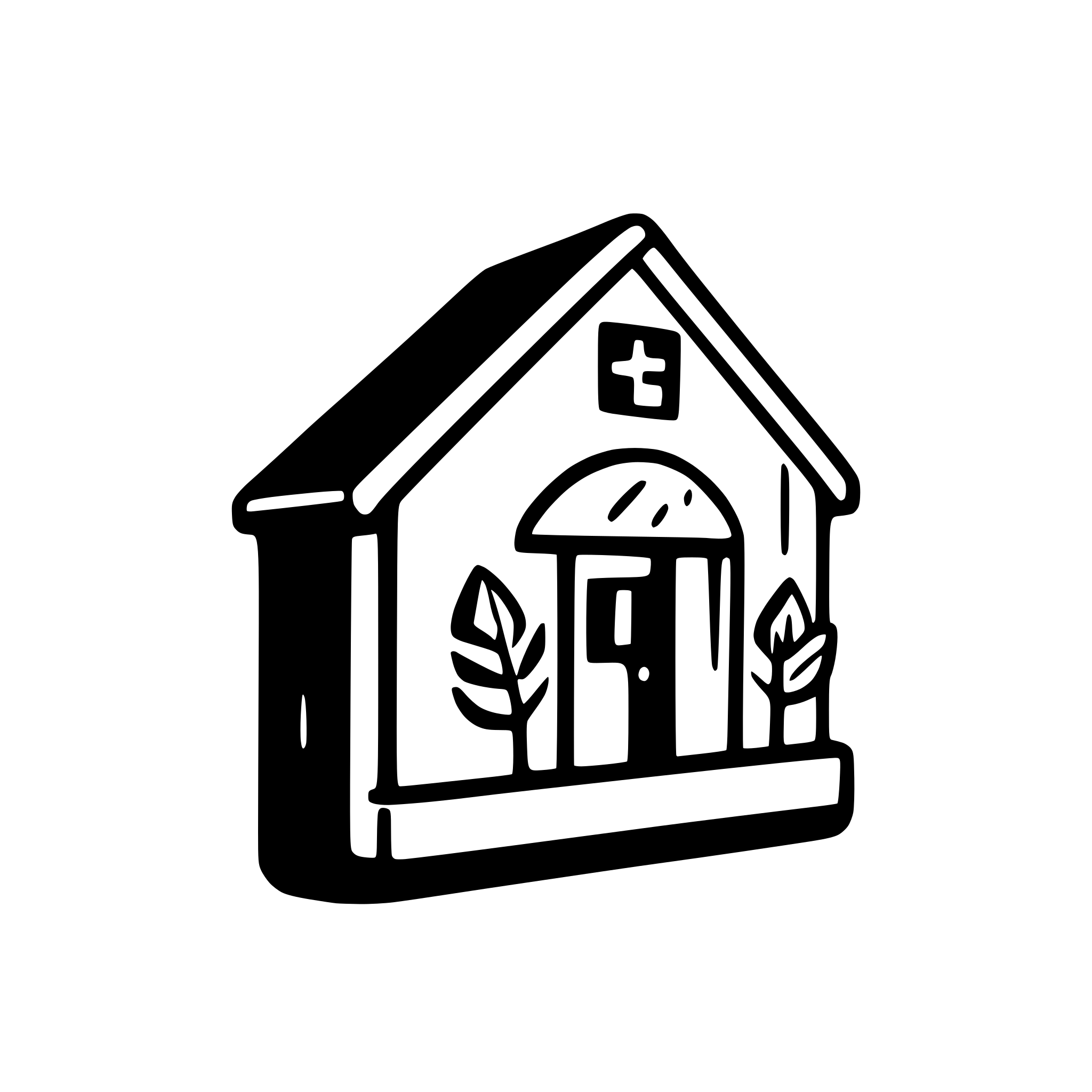 AI-generated SVG of a "Create a logo for an Instagram profile focused on country houses, with natural colors, rustic font and icons that refer to the tranquility of the countryside. The design must be simple, yet attractive and professional."
