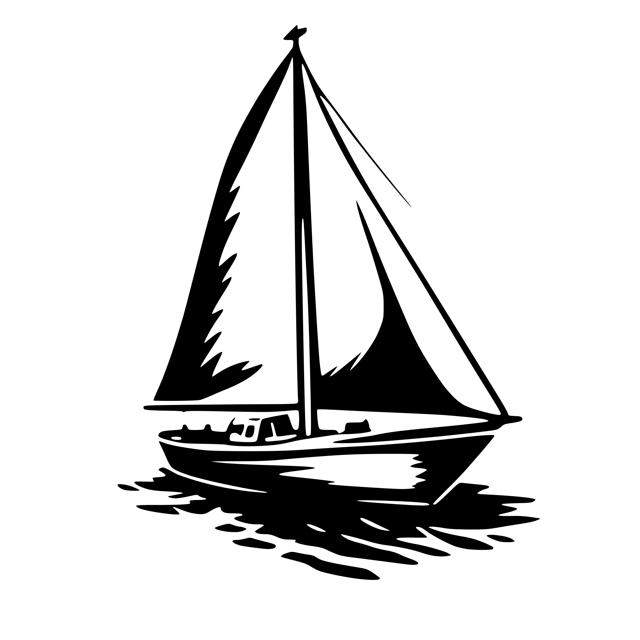 AI-generated SVG of 'Sailing'
