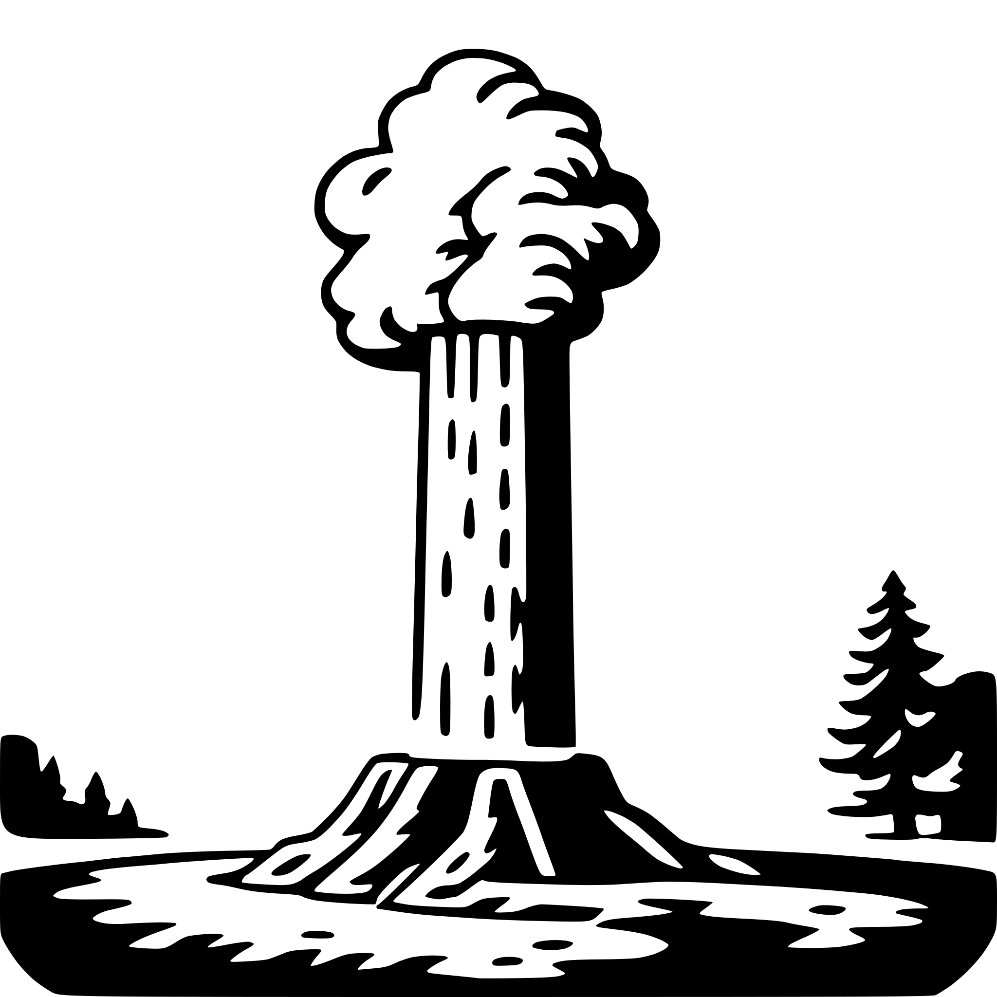 AI-generated SVG of a old faithful