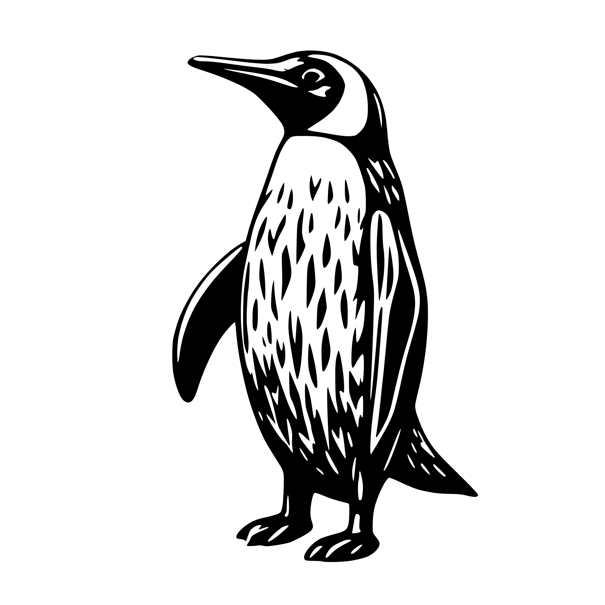 AI-generated SVG of 'penguine'