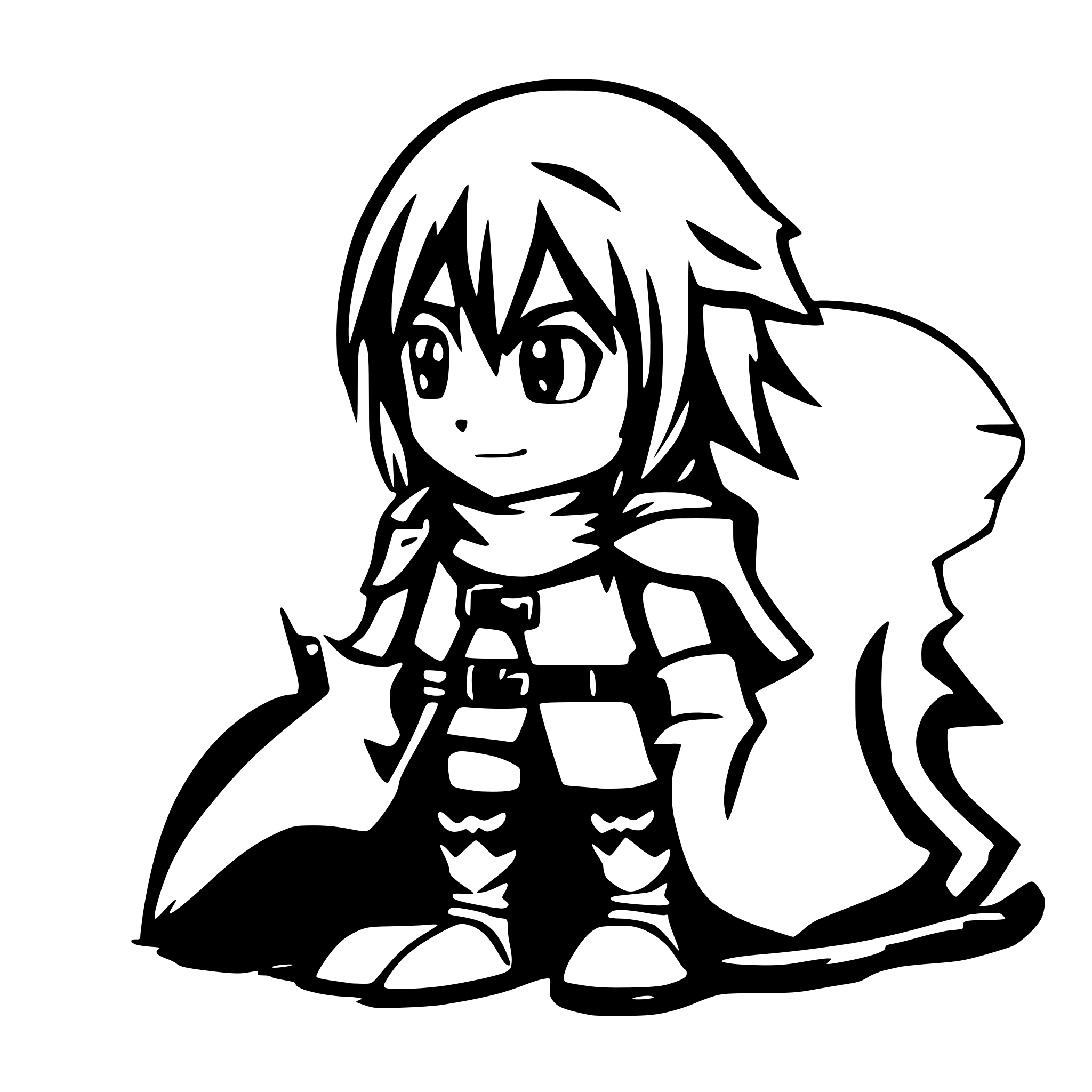 AI-generated SVG of 'chomsuke  from konosuba'
