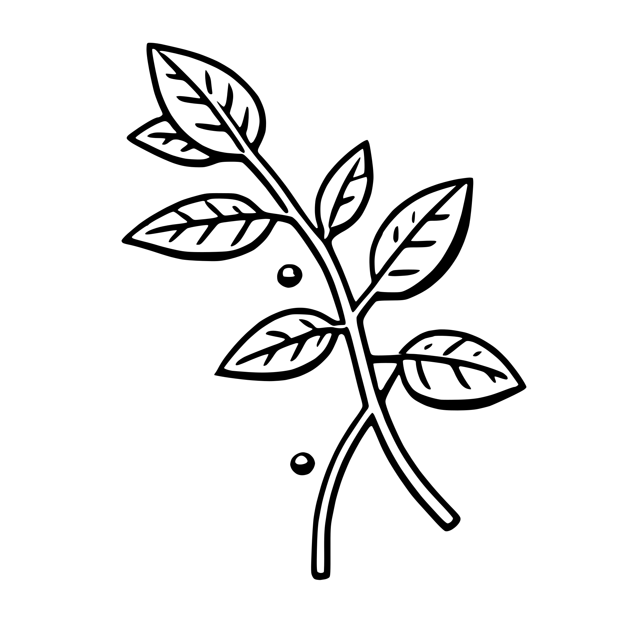 AI-generated SVG of a mistletoe