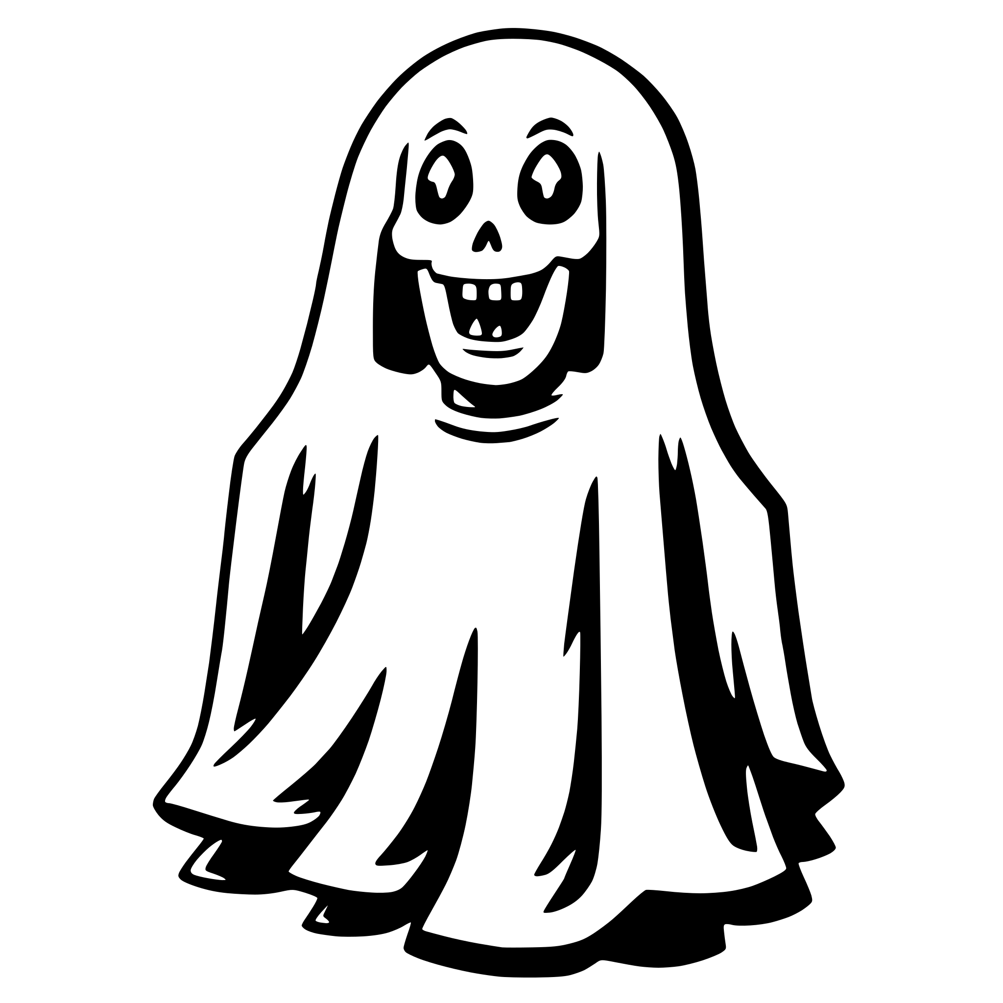 AI-generated SVG of a ghost