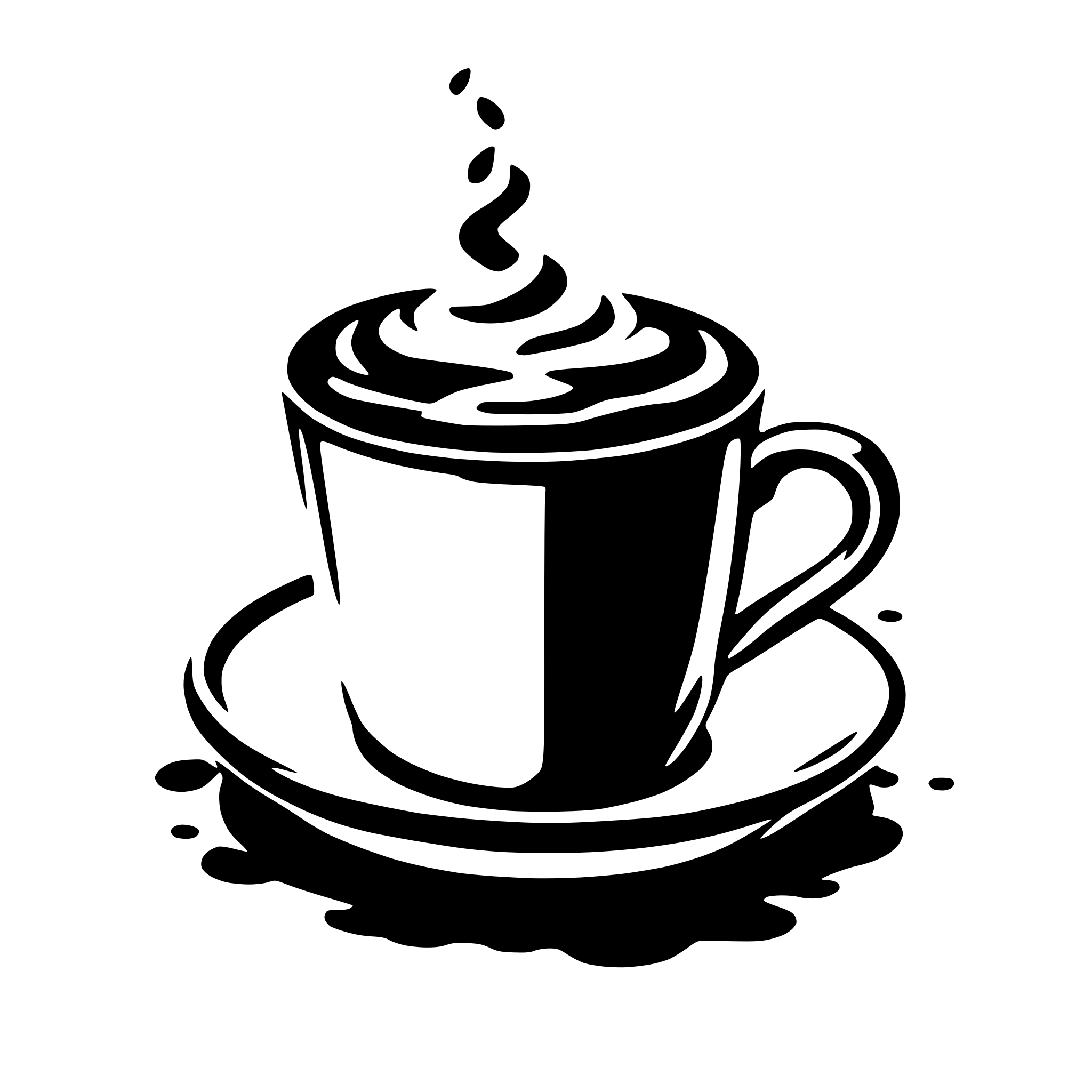AI-generated SVG of a coffee foam