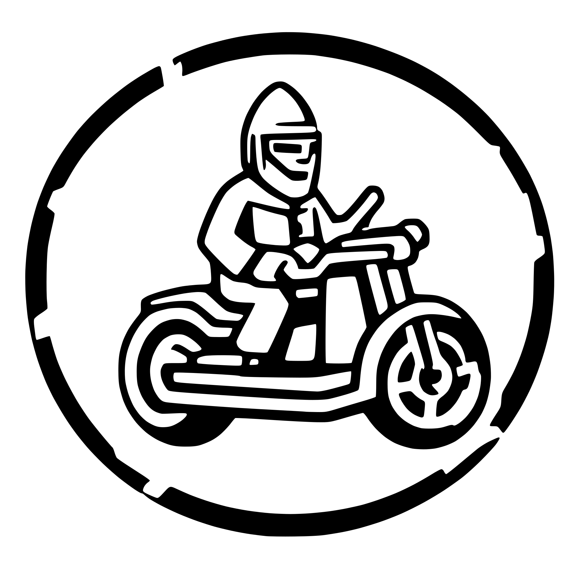 AI-generated SVG of a Pope riding a motorcycle