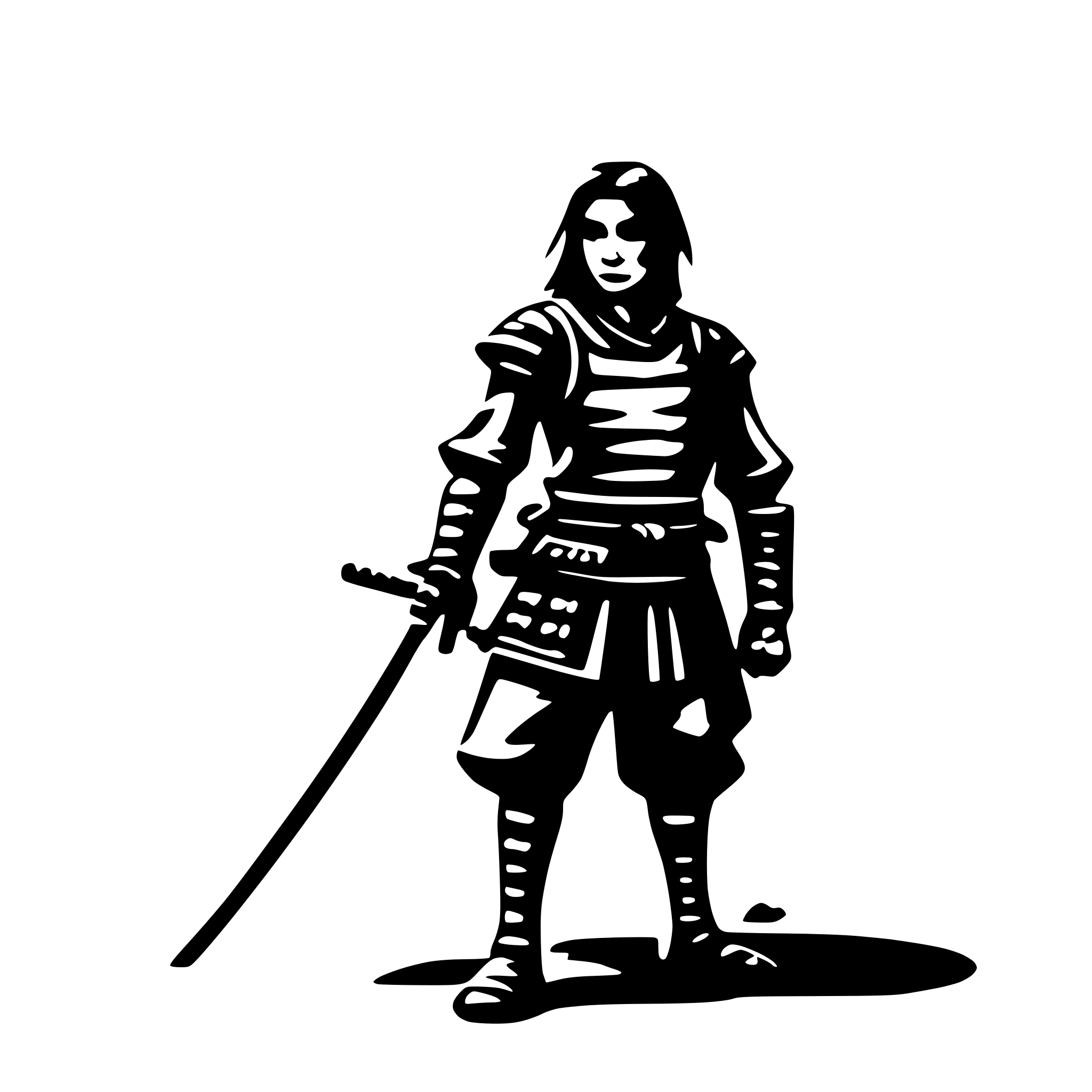 AI-generated SVG of 'samurai'