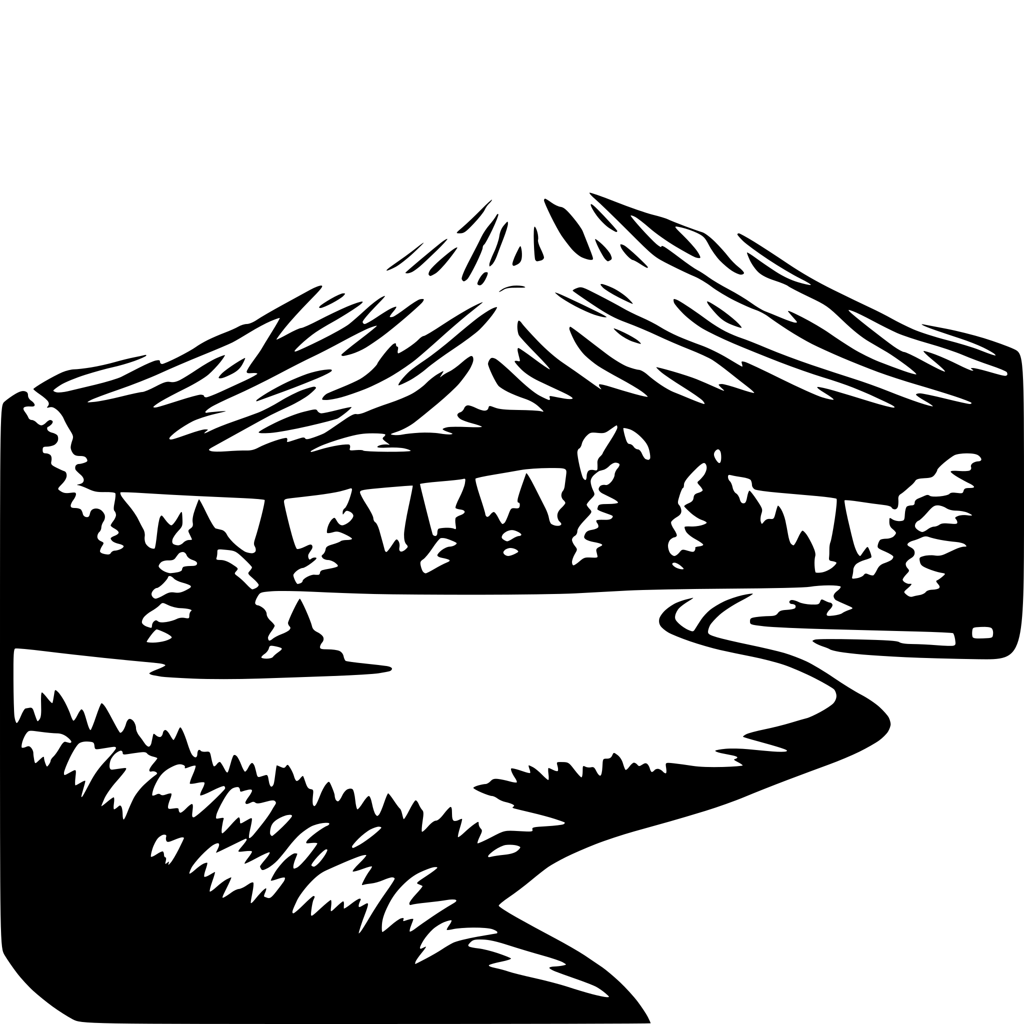 AI-generated SVG of 'landscape with mount Olympus'