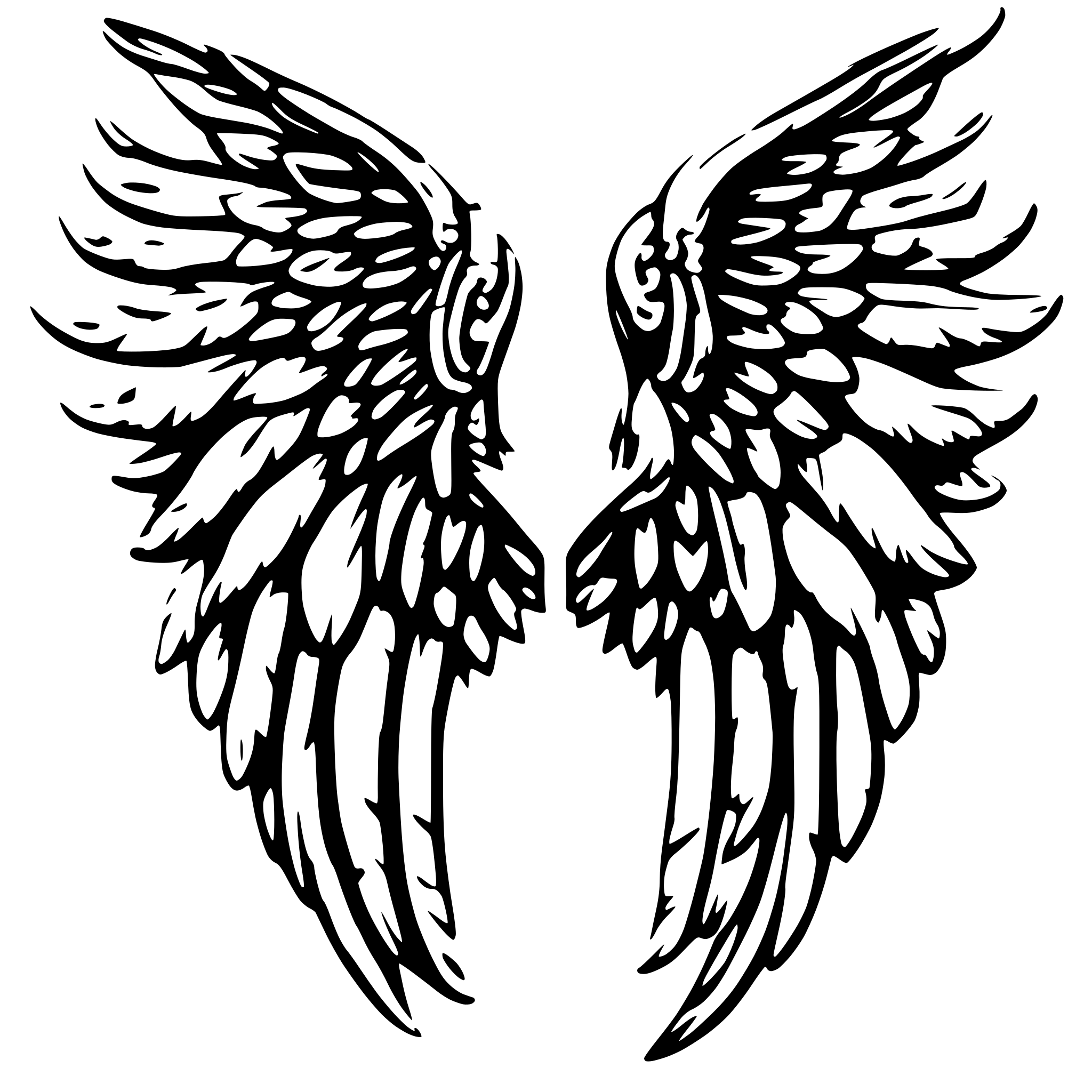 AI-generated SVG of a angel wings