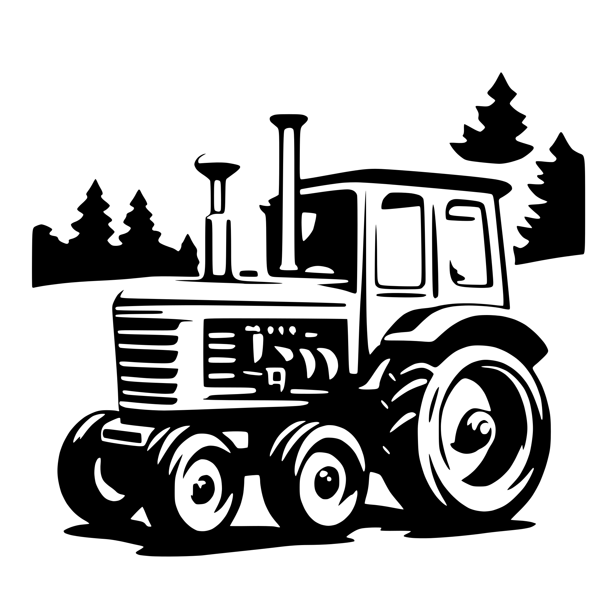 AI-generated SVG of 'simply tractor'