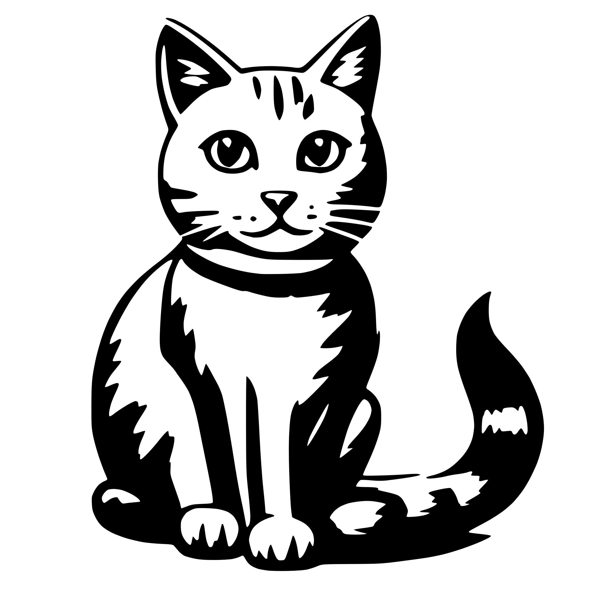 AI-generated SVG of a Cat