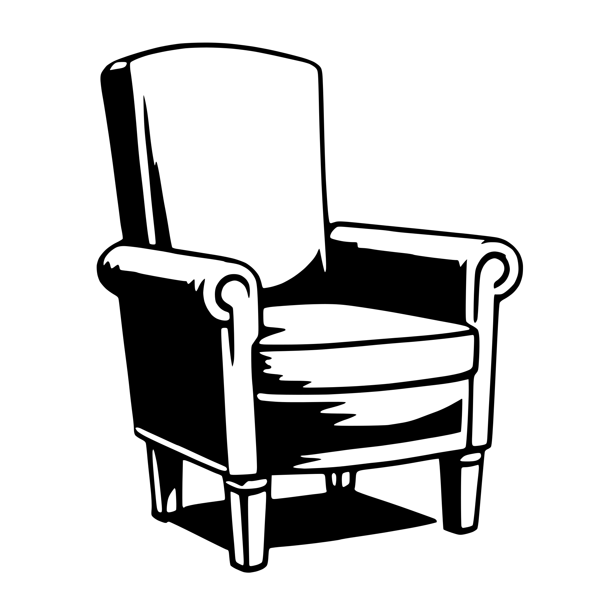 AI-generated SVG of 'armchair'