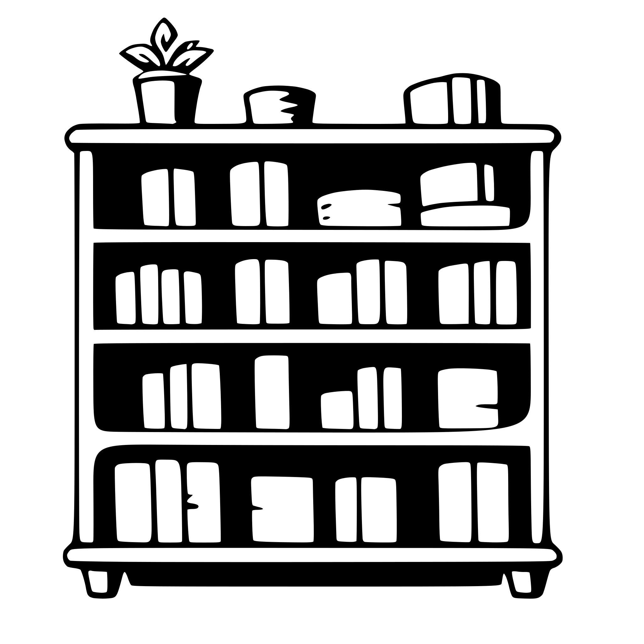 AI-generated SVG of 'bookshelf'