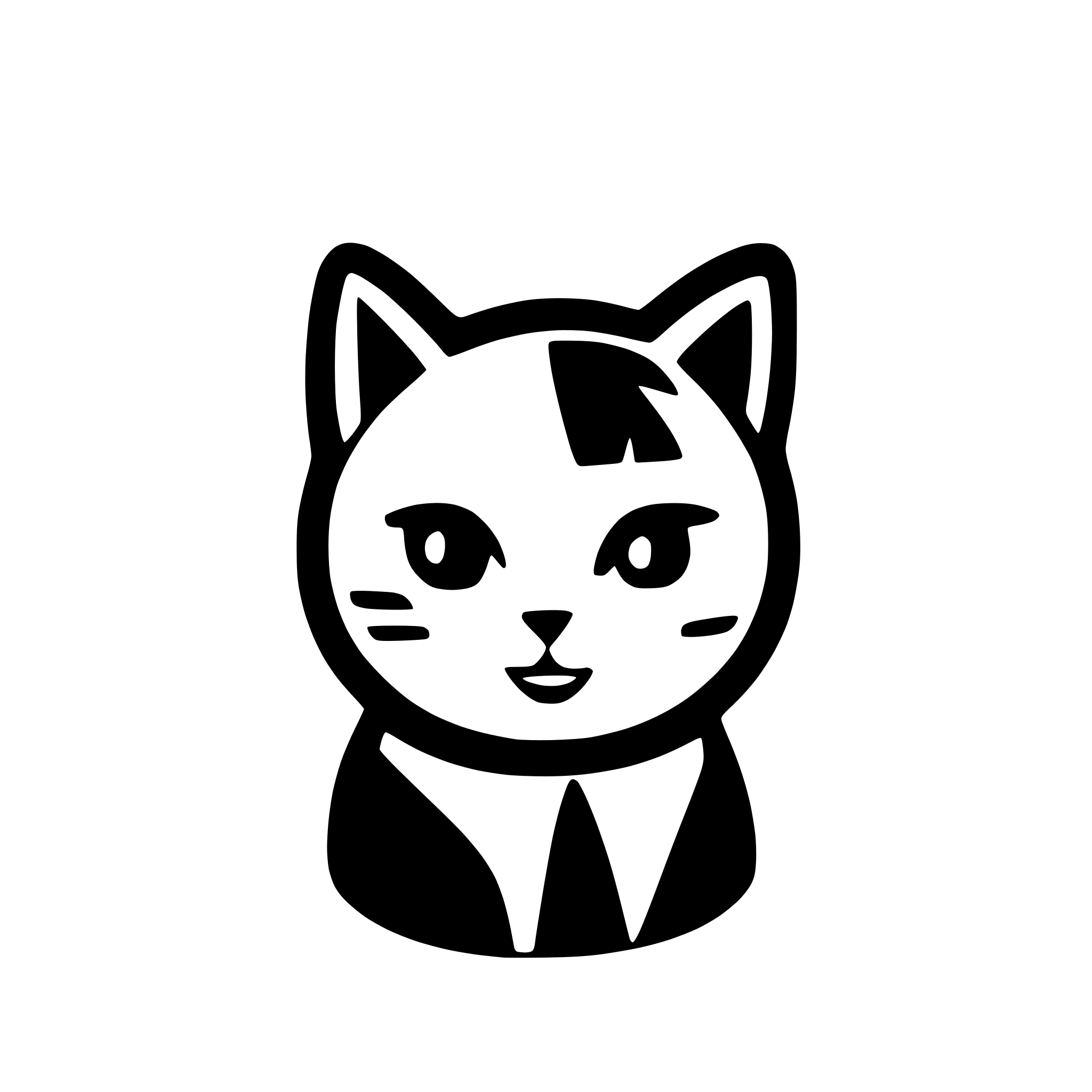AI-generated SVG of 'cat'
