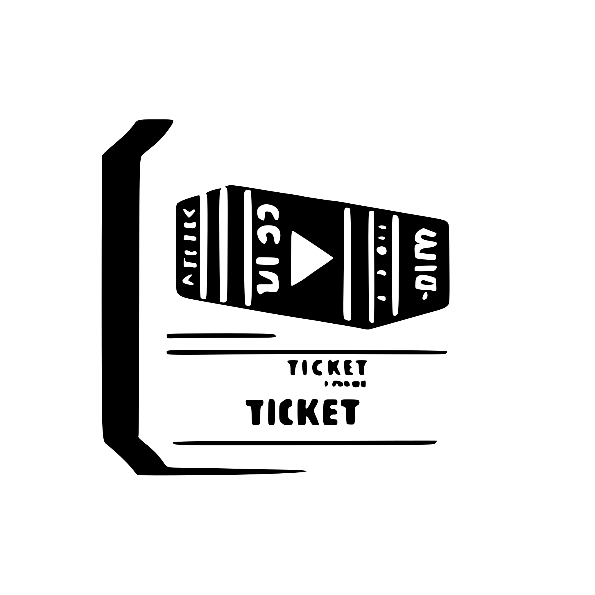 AI-generated SVG of 'ticket'