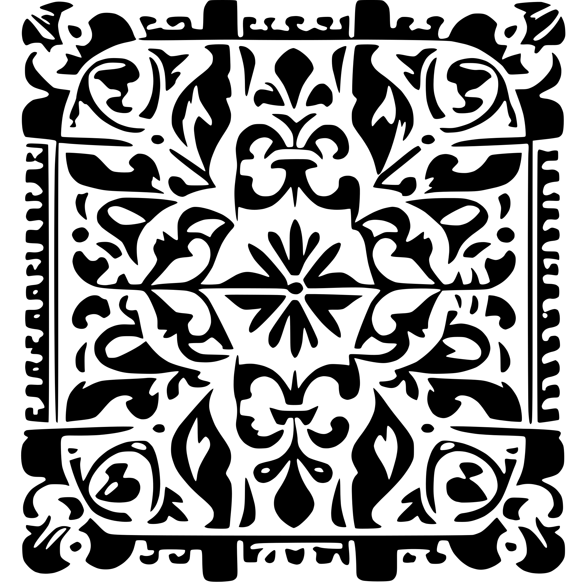 AI-generated SVG of 'talavera tile'