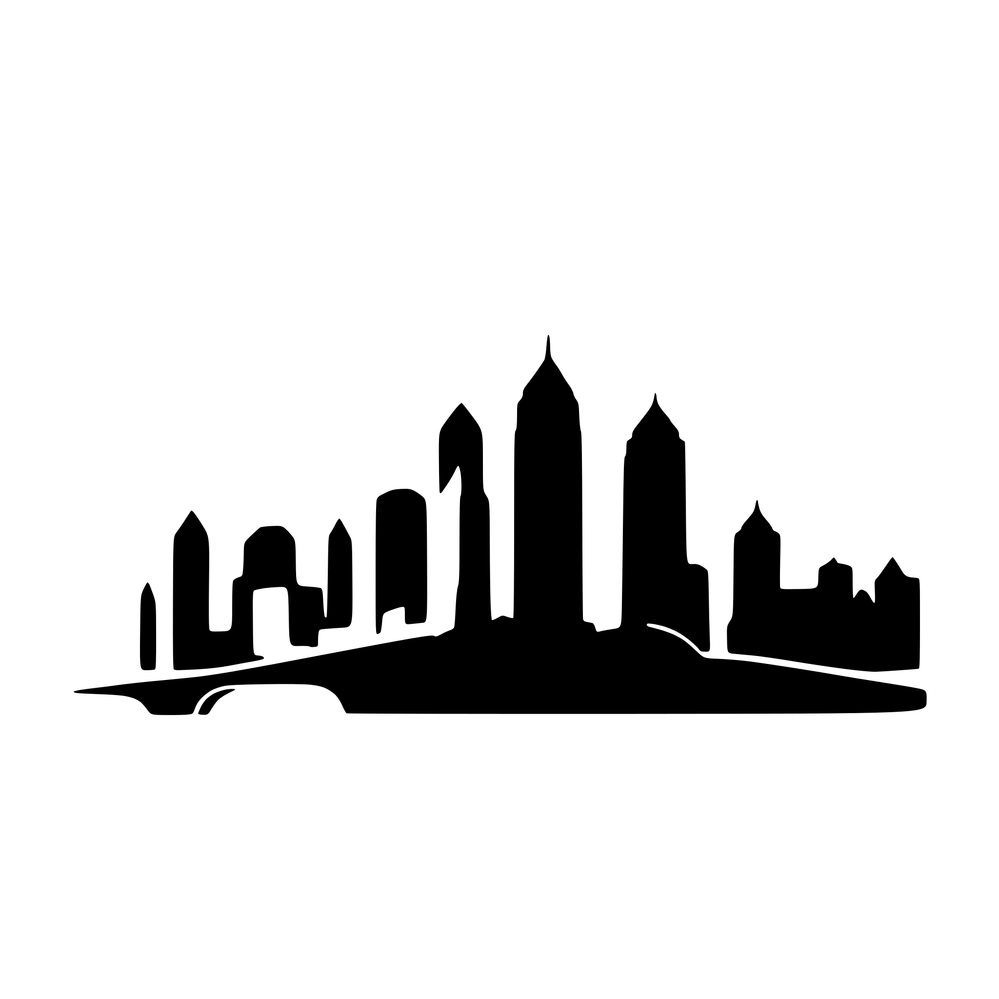 AI-generated SVG of a create silhouette of kansas city skyline