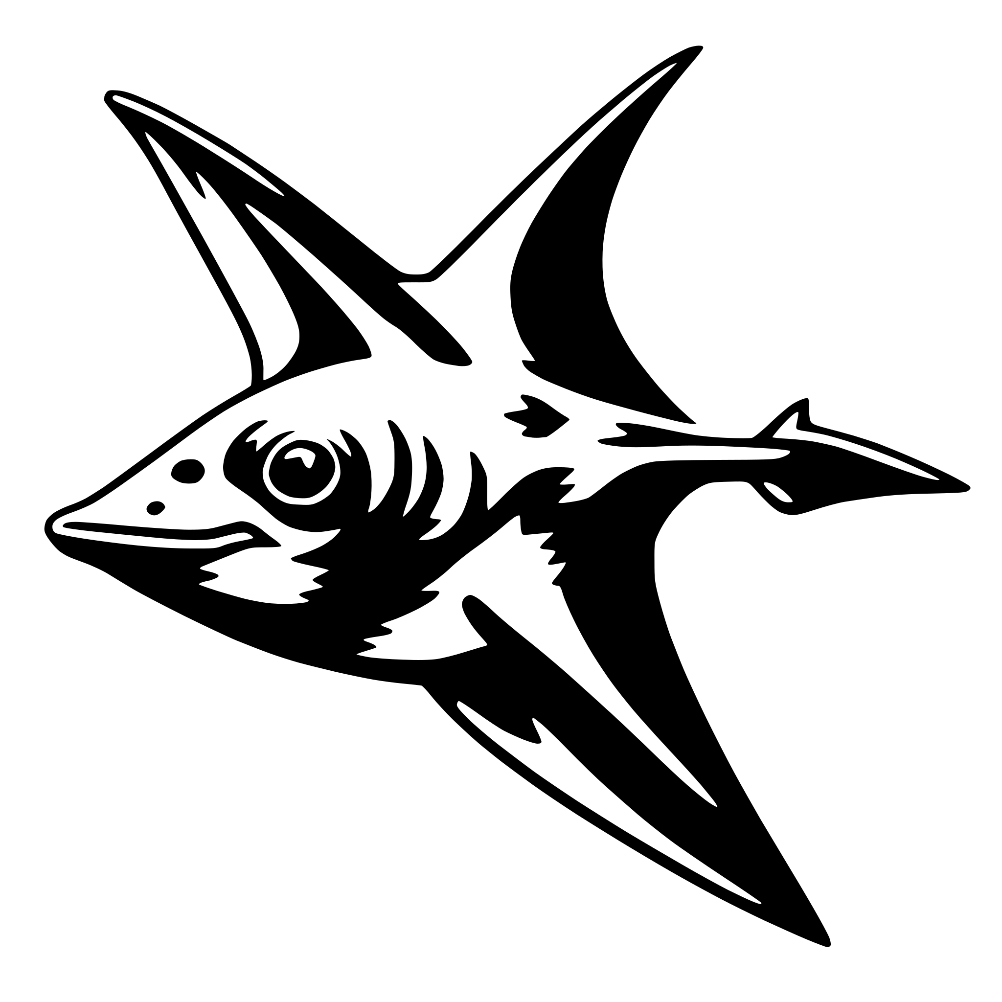 AI-generated SVG of 'manta ray'