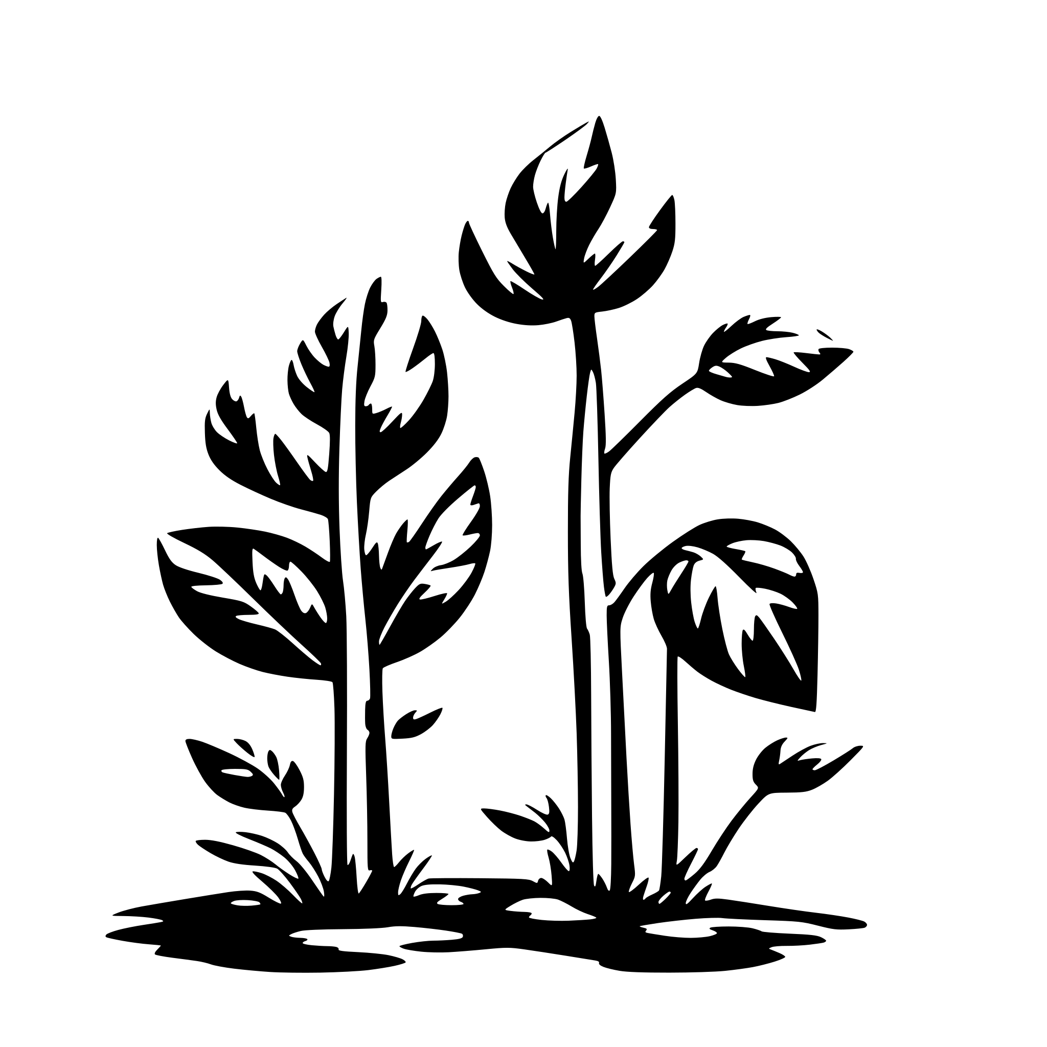 AI-generated SVG of 'grafik eines verwitterten Baums'