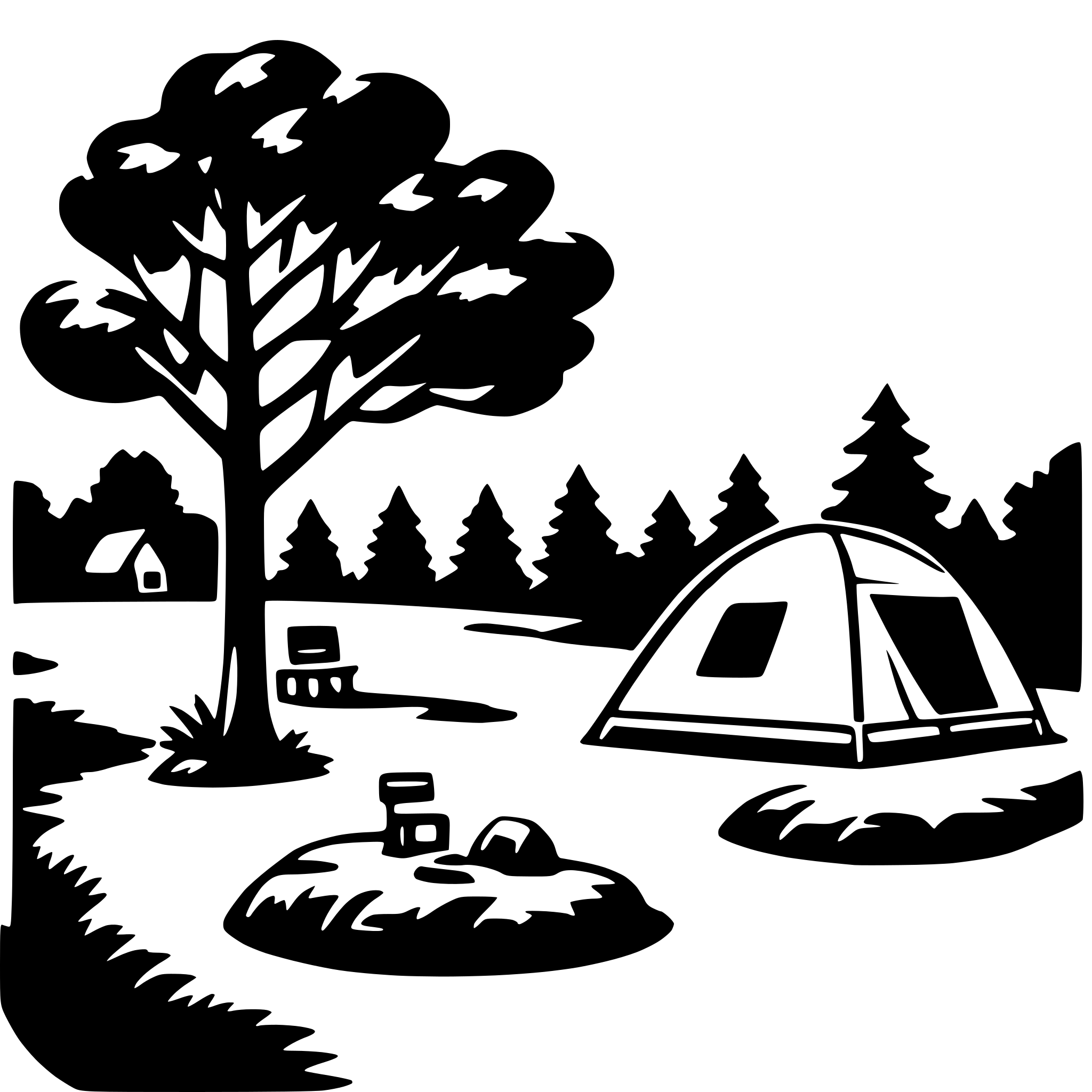 AI-generated SVG of 'campground'